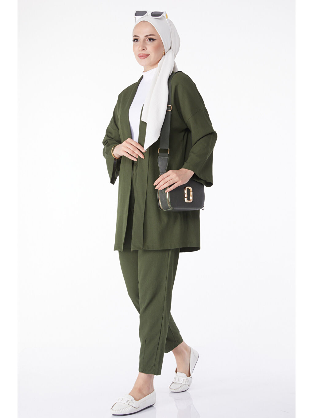 Hırka Pantolon İkili Takım Haki - 27115-1