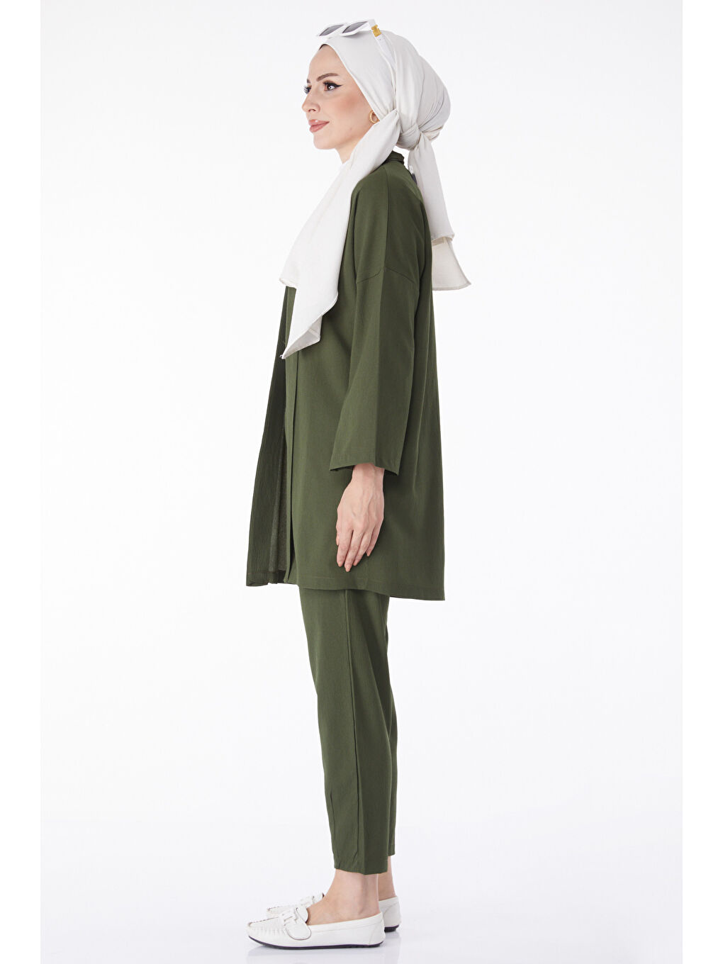Hırka Pantolon İkili Takım Haki - 27115-3