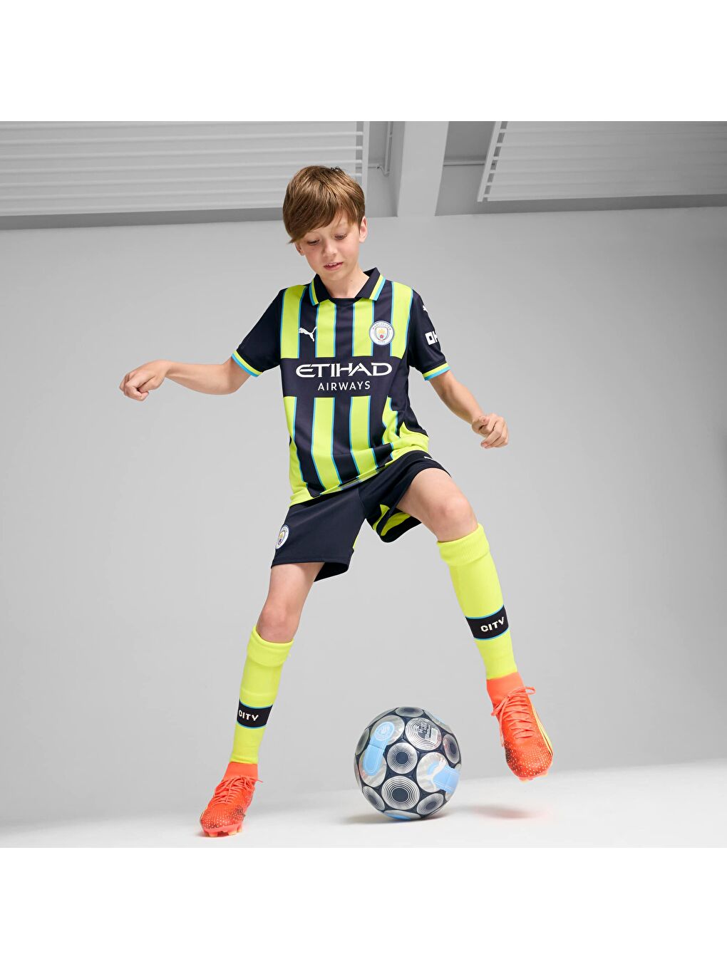 Lacivert Manchester City 24/25 Genç Deplasman Forması