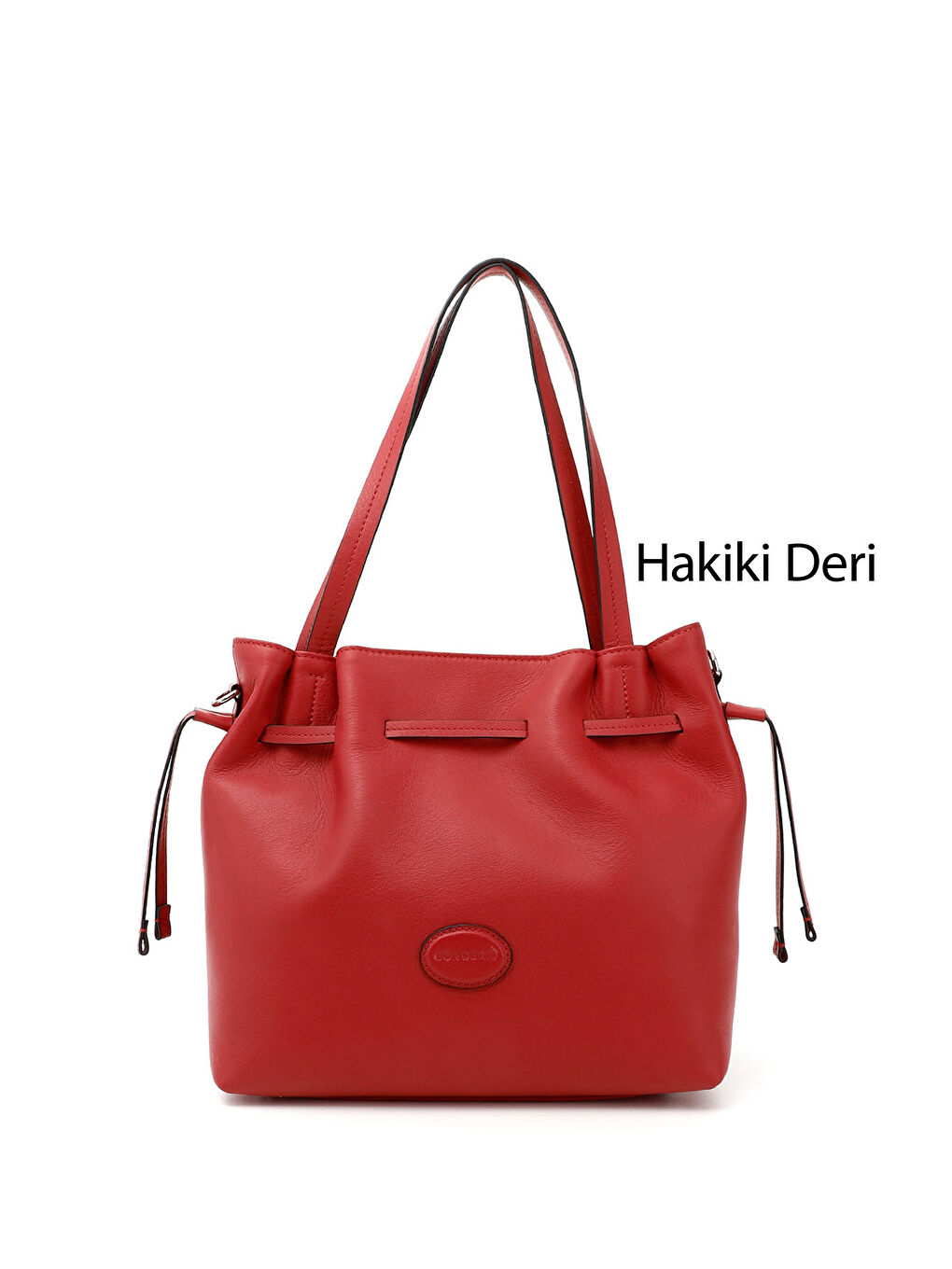 Kırmızı Kadın KIRMIZI Hakiki Deri El ve Omuz Çantası