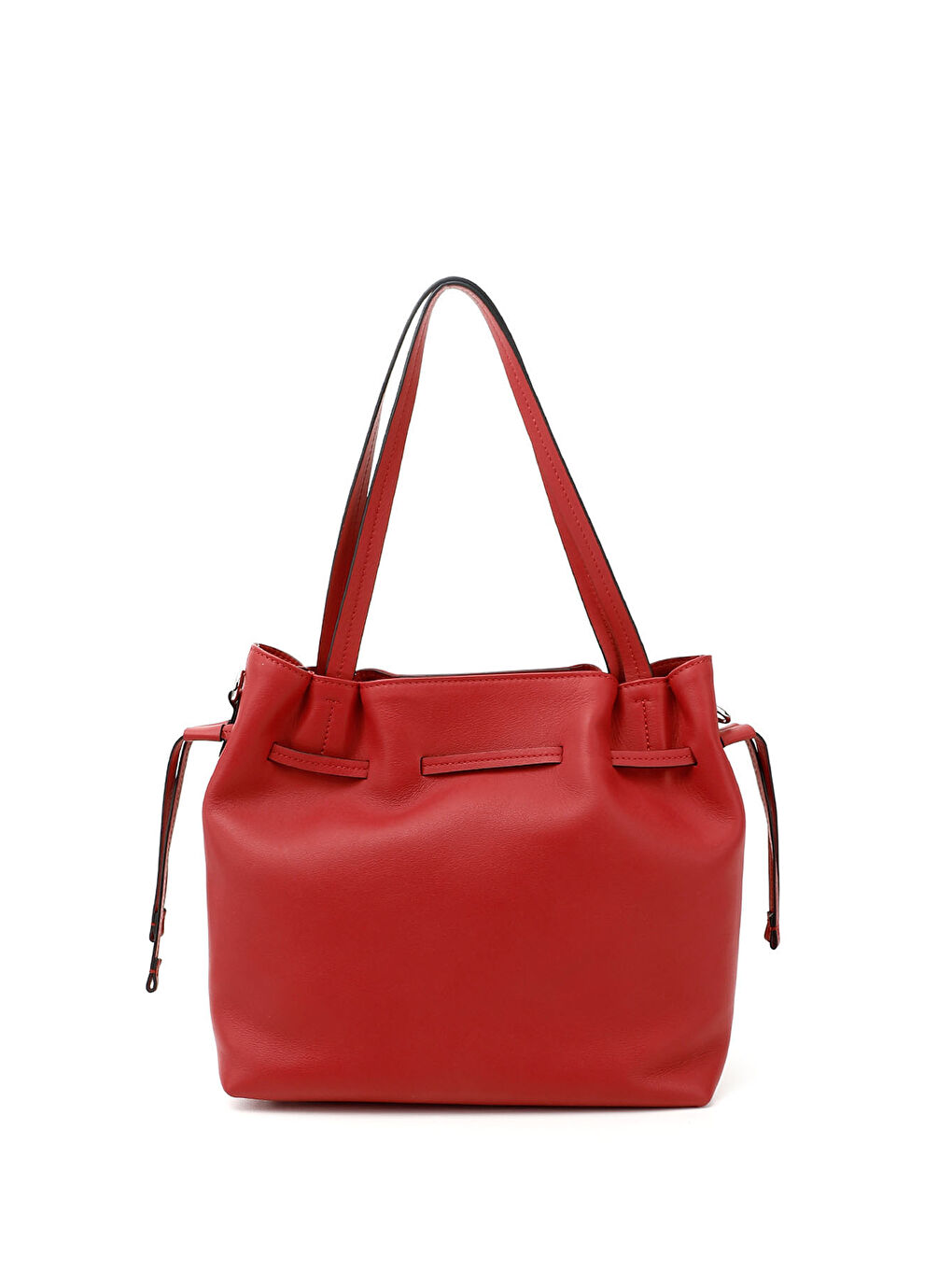Kırmızı Kadın KIRMIZI Hakiki Deri El ve Omuz Çantası-3