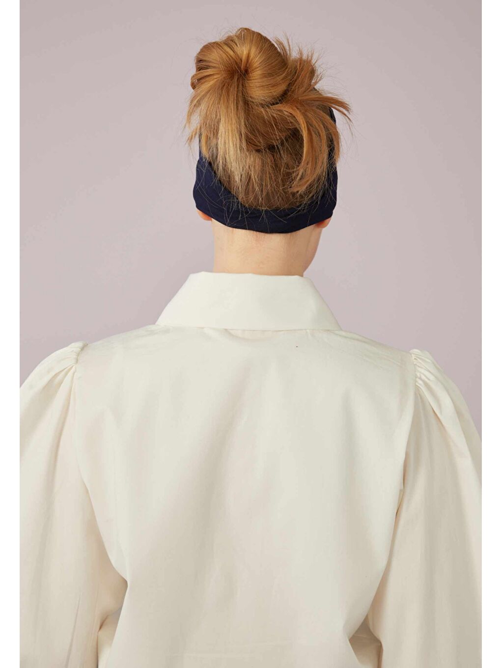 Silikonlu Bandana Lacivert-2