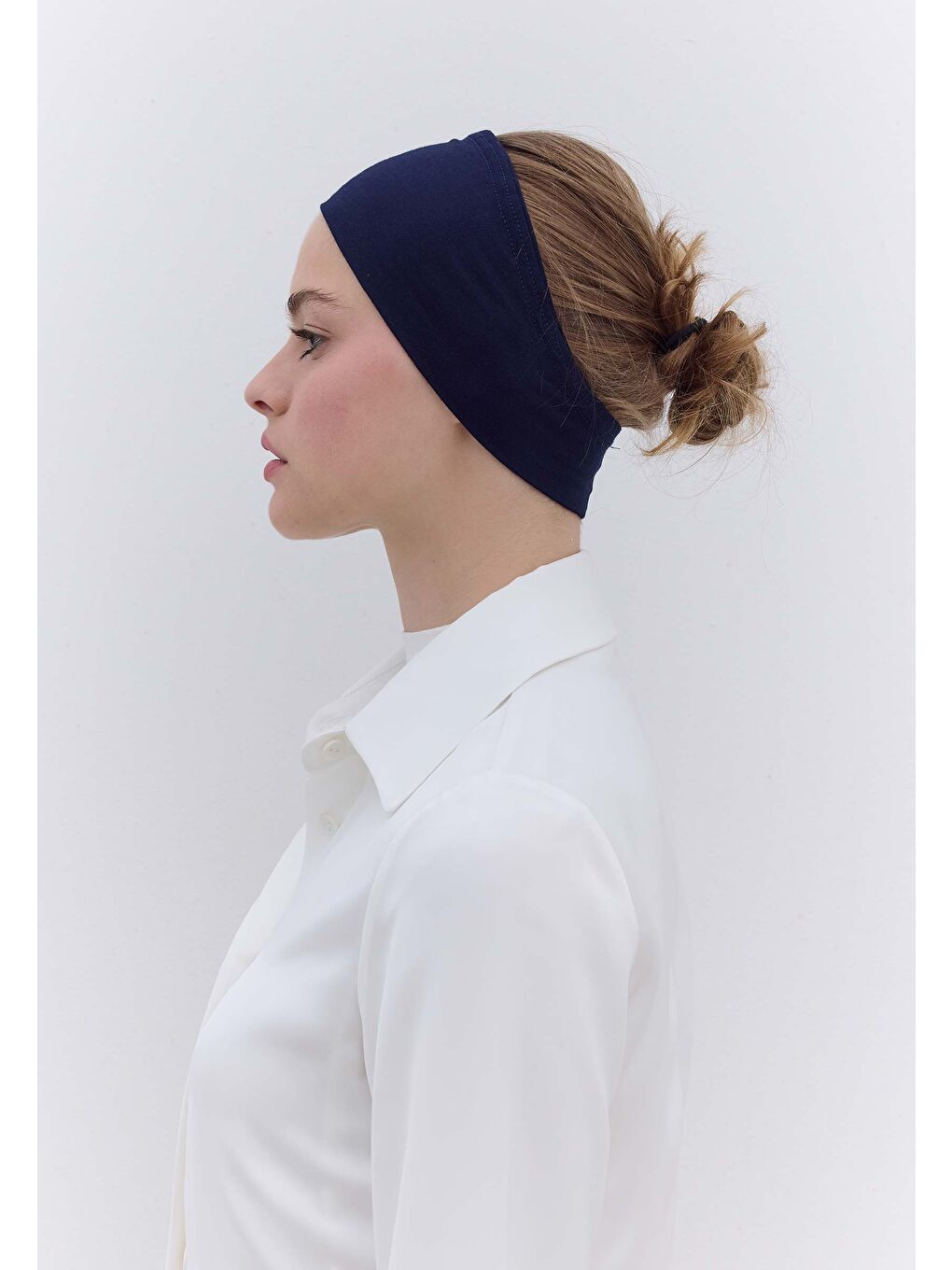 Silikonlu Bandana Lacivert-4