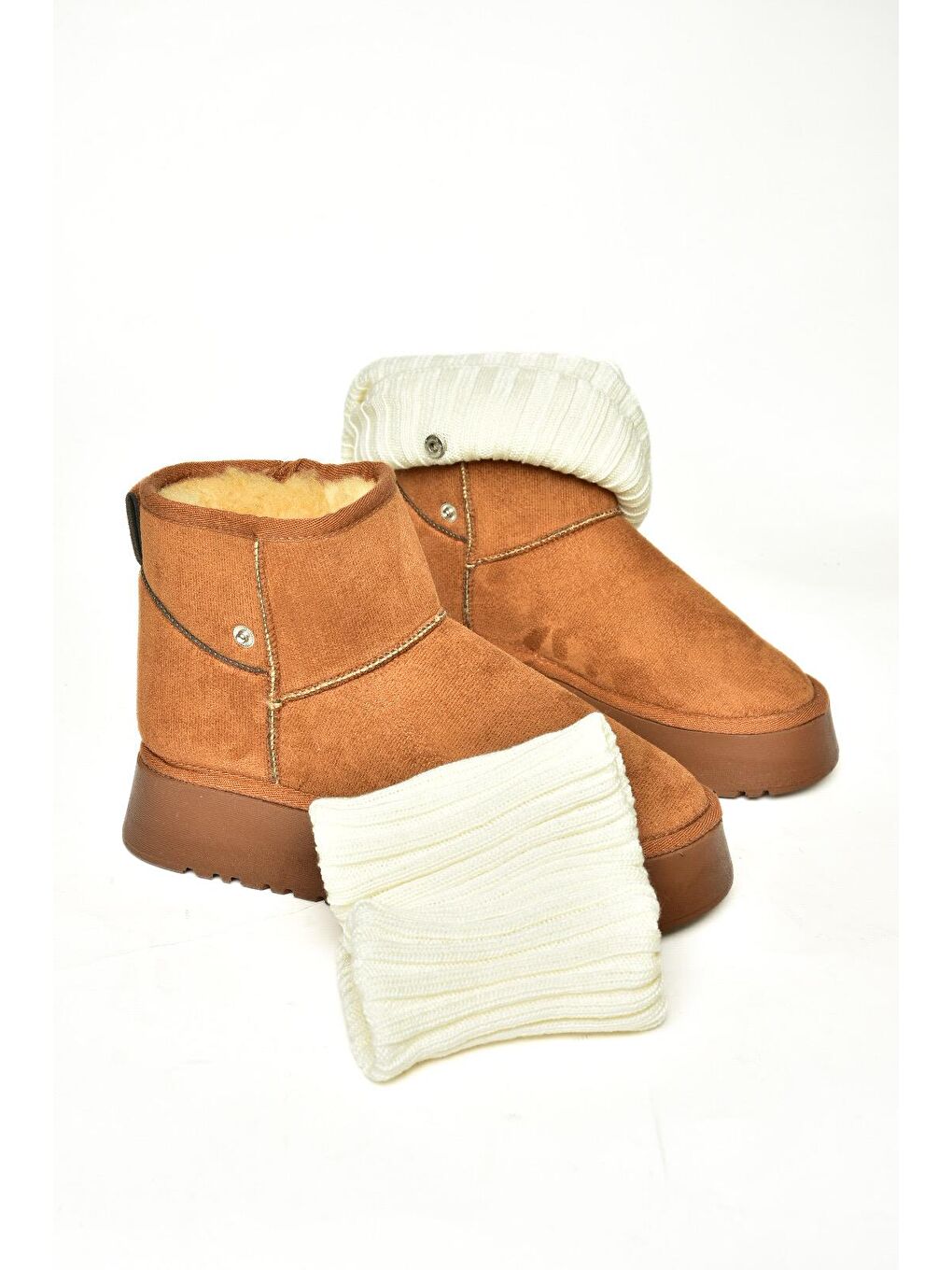 Kahverengi T918548102 Taba/Bej Kadın Bot-6