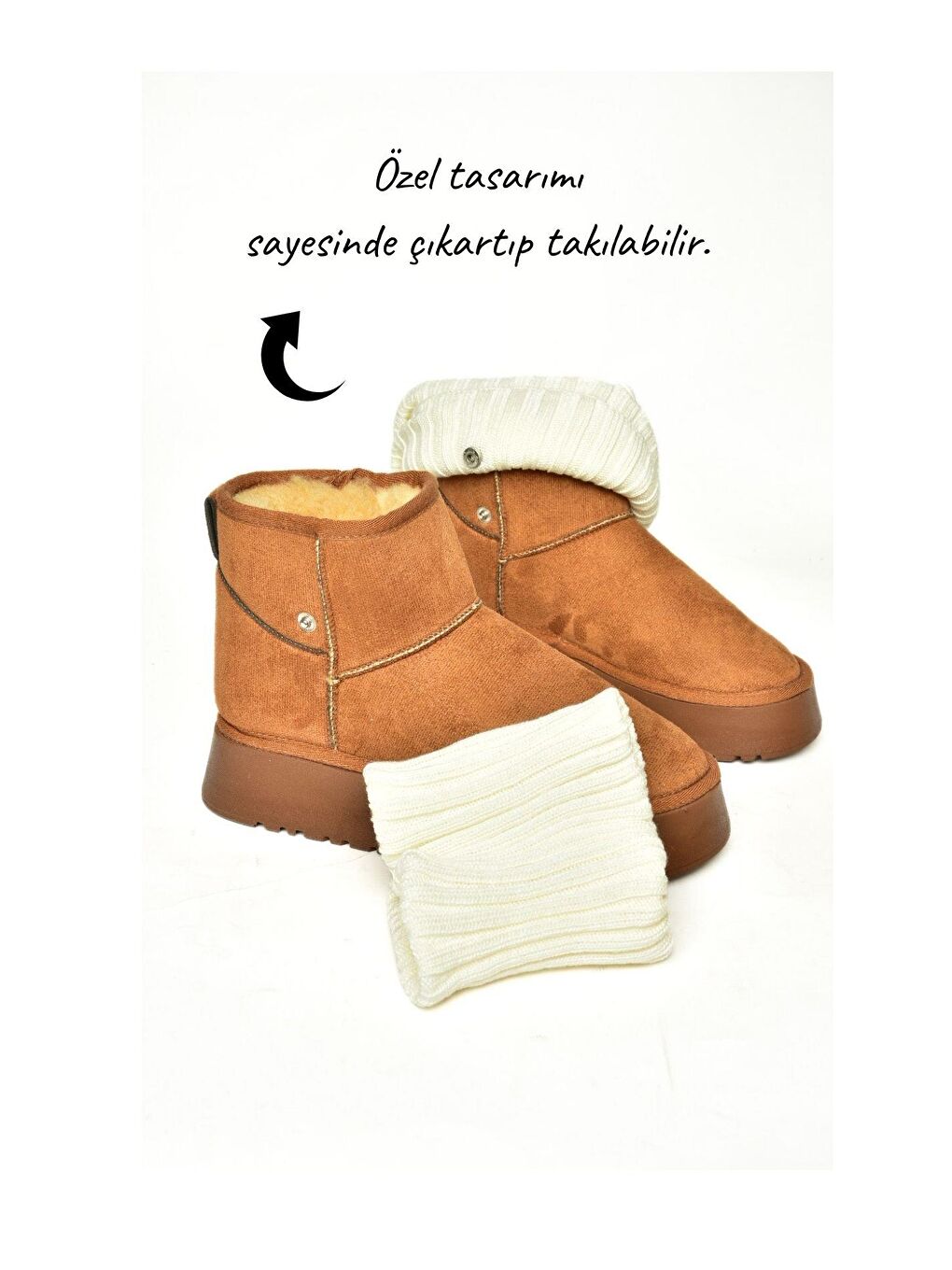 Kahverengi T918548102 Taba/Bej Kadın Bot-7