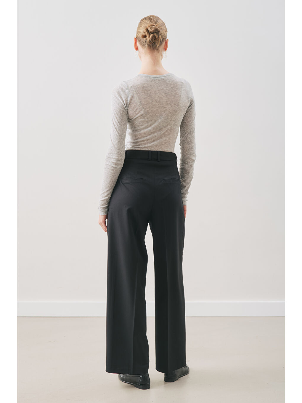 Classıc Pileli Pantolon Siyah-7