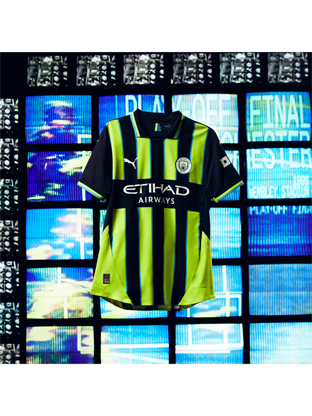 Lacivert Manchester City 24/25 Genç Deplasman Forması-4