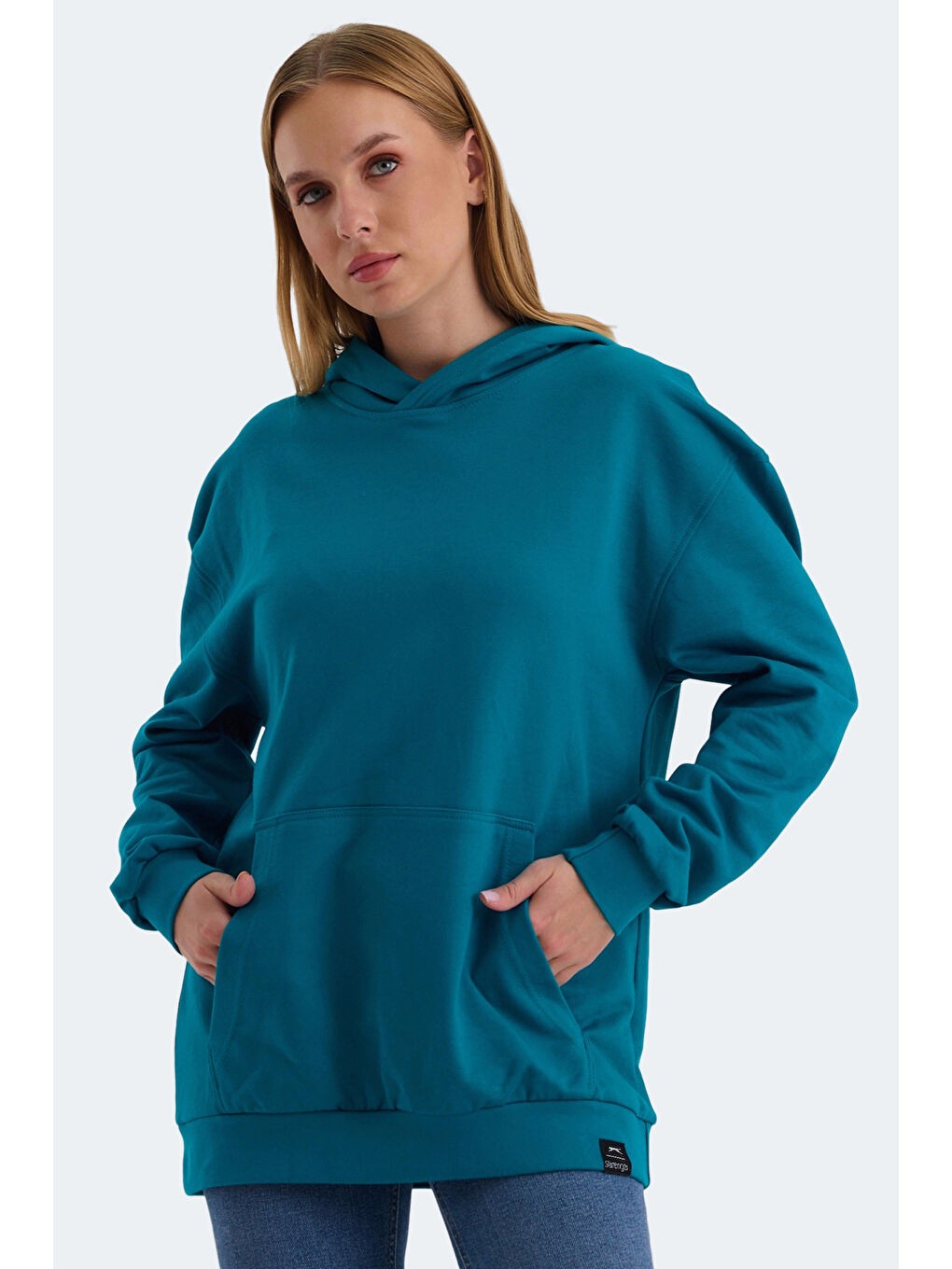 SLAZENGER VIOLENCE Kadın Sweatshirt Petrol