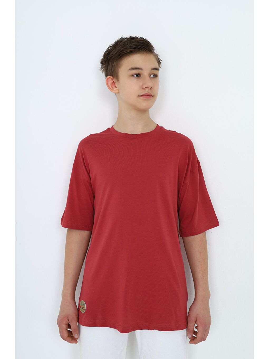 Kahverengi Erkek Çocuk Baskılı Tişört