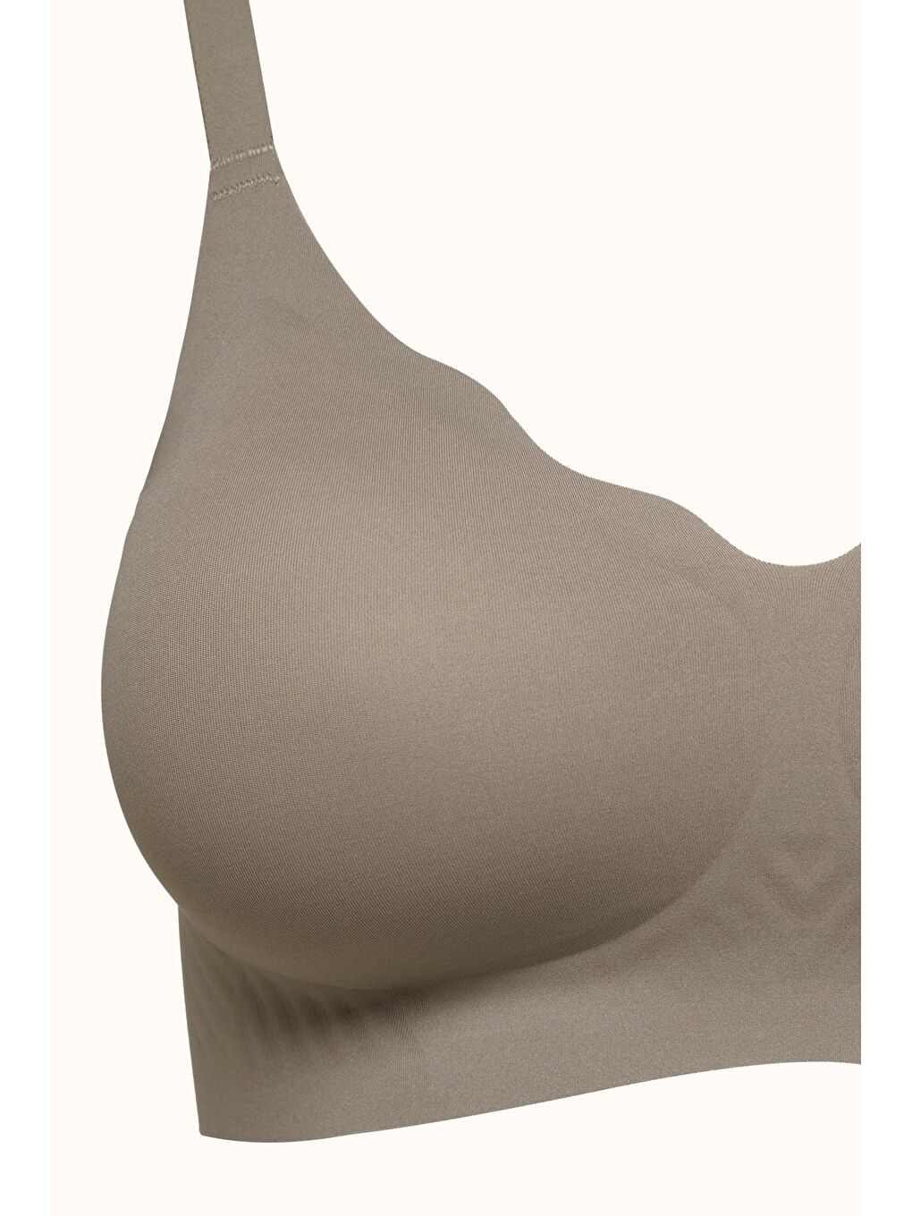 Bej Balensiz Dikişsiz Lazer Kesim Pedli Sütyen Cc418 Taş-1