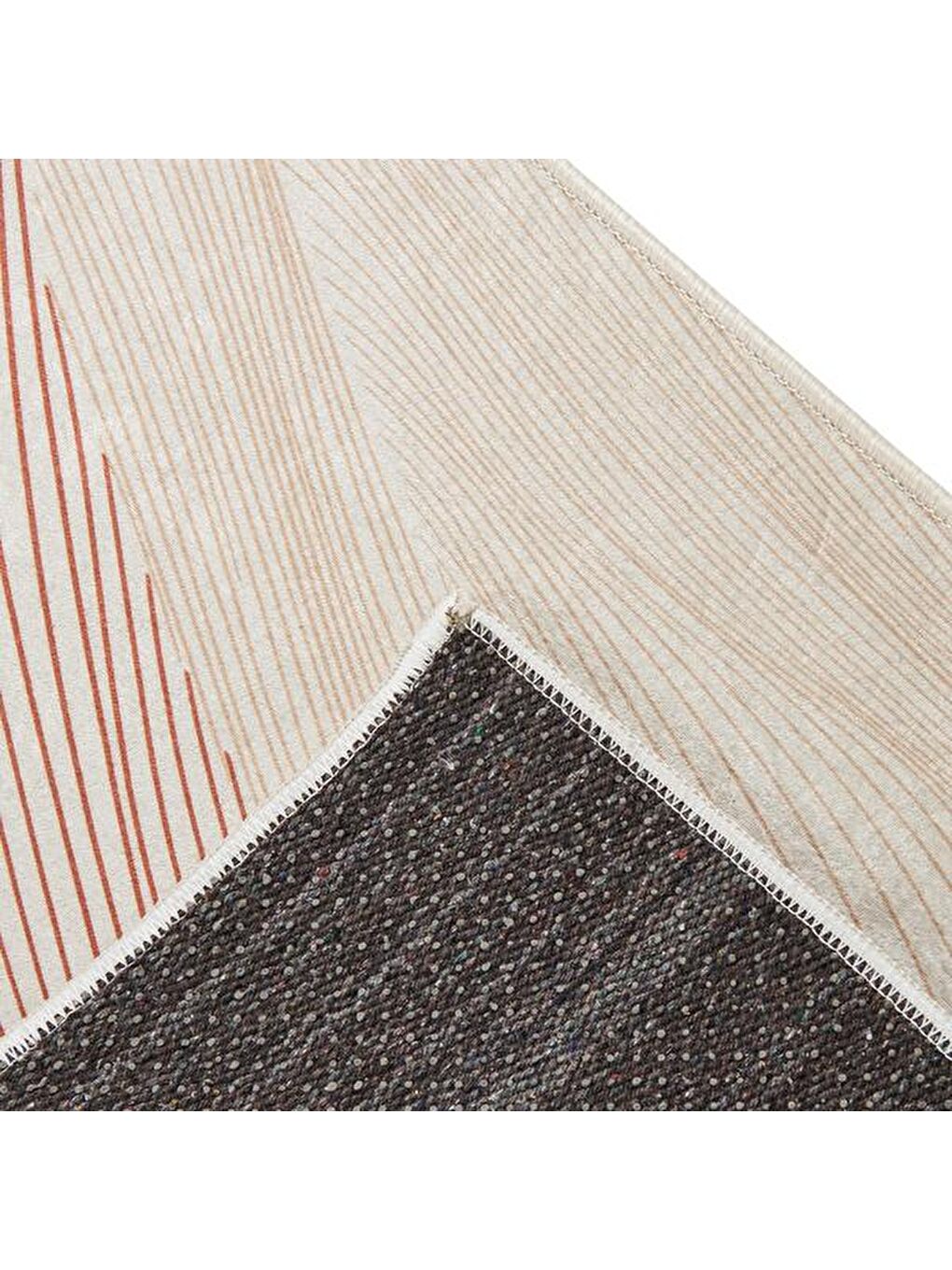 Karışık Soft Çizgili Mutfak Halısı - Renkli - 50x150 cm-1