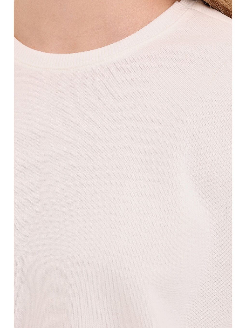 Bej WB C NECK 16SN82 4PR Ekru Kadın Sweatshirt-3