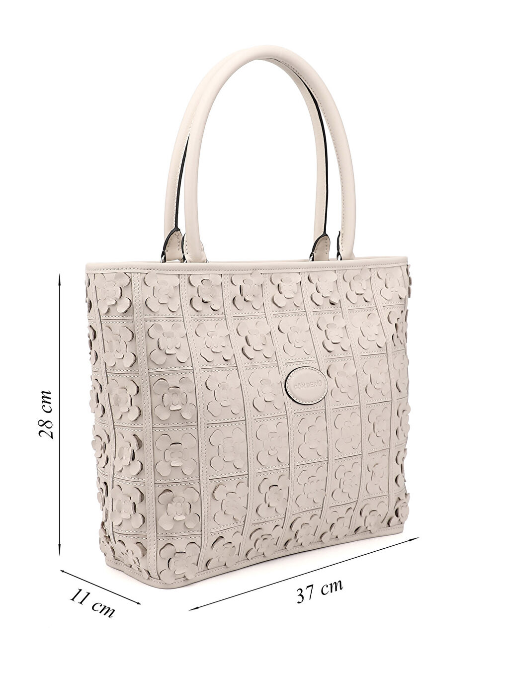 Bej Kadın BEJ-CAMEL Hakiki Deri El ve Omuz Çantası-1