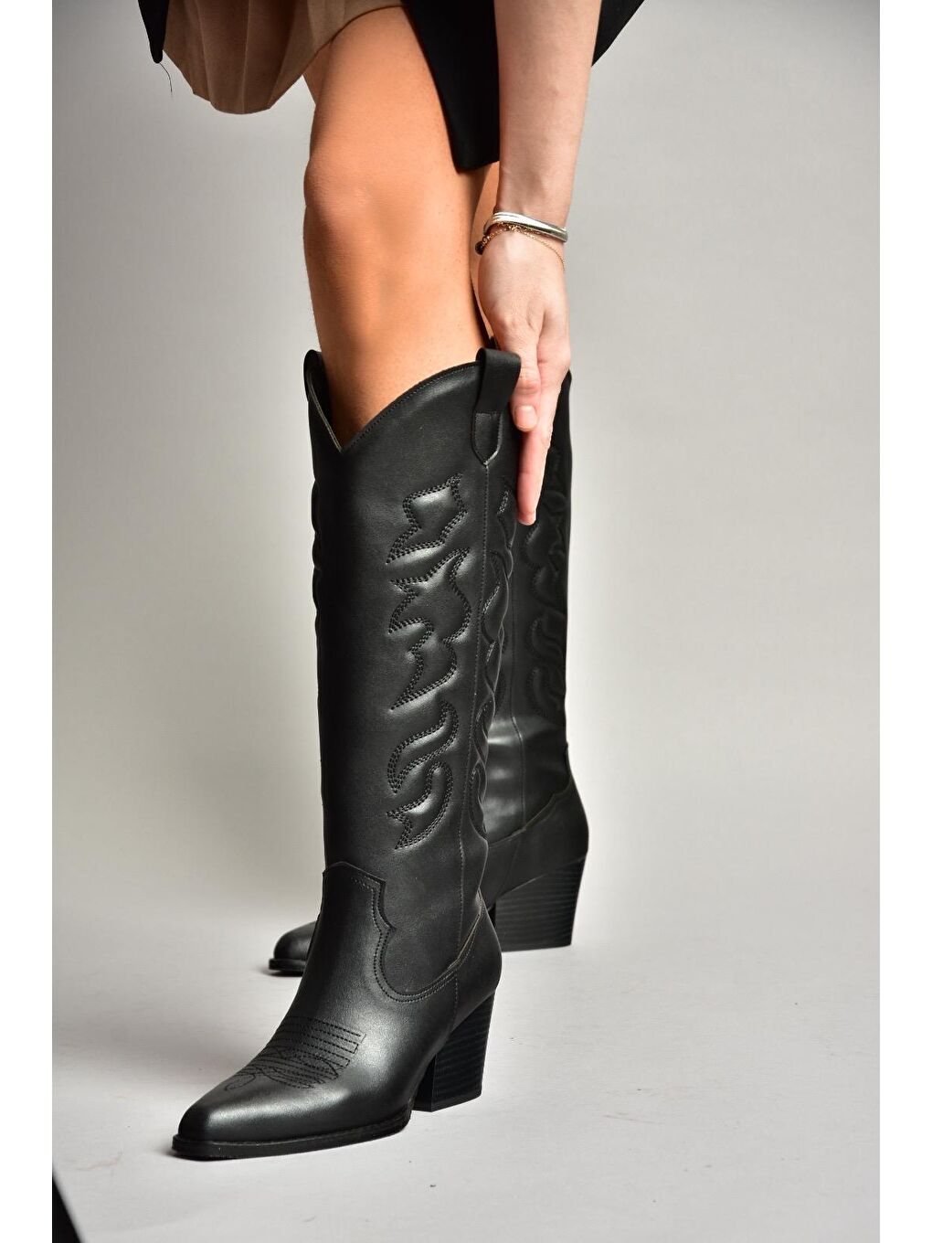 T296815009 Siyah Kadın Çizme-1