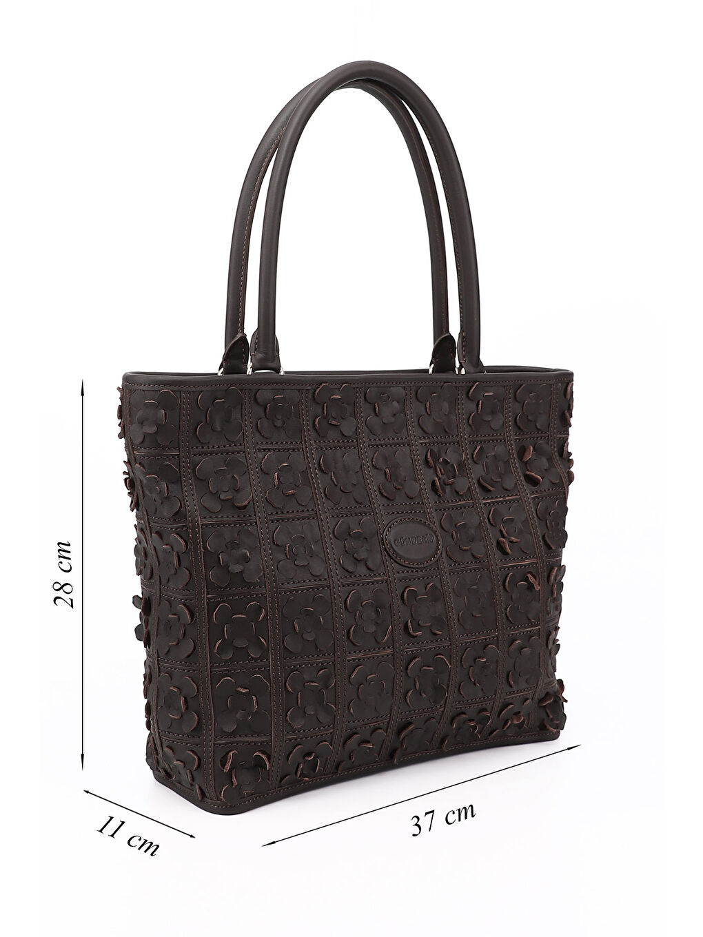 Kahverengi Kadın ÇİKOLATA KAHVE Hakiki Deri El ve Omuz Çantası-1