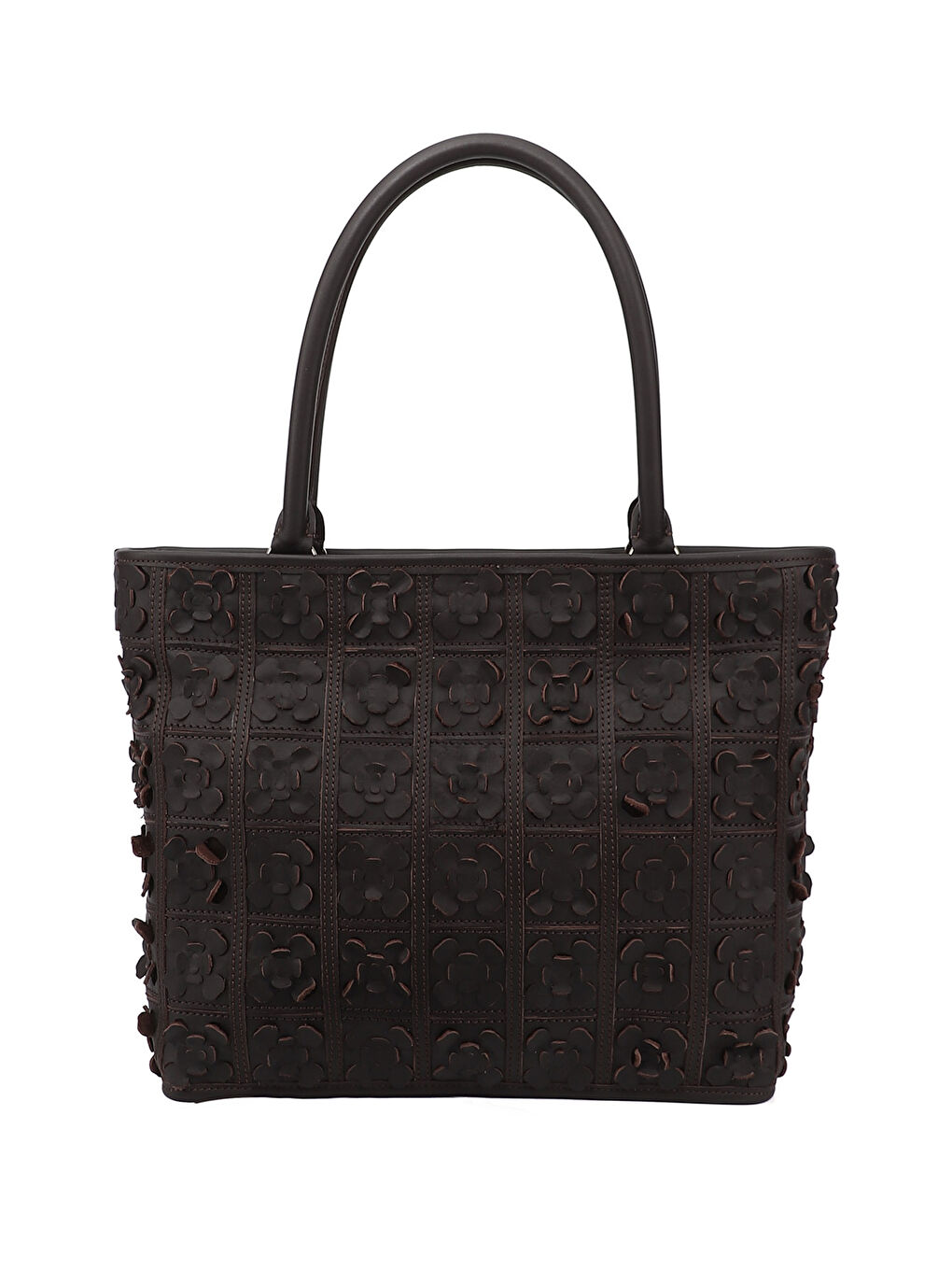 Kahverengi Kadın ÇİKOLATA KAHVE Hakiki Deri El ve Omuz Çantası-3