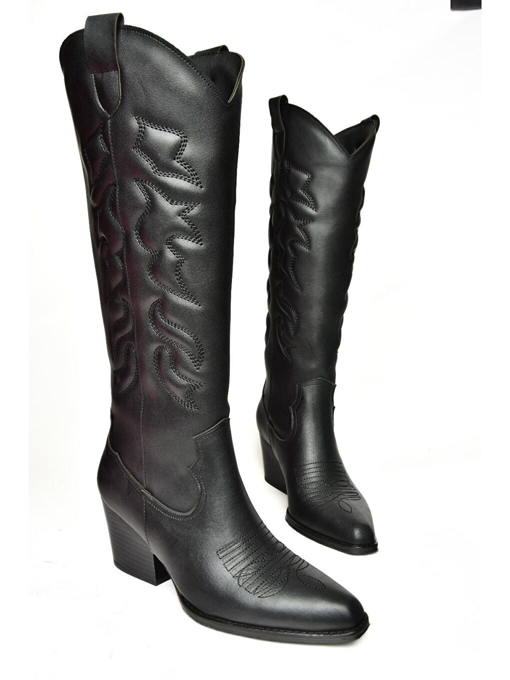 T296815009 Siyah Kadın Çizme-4