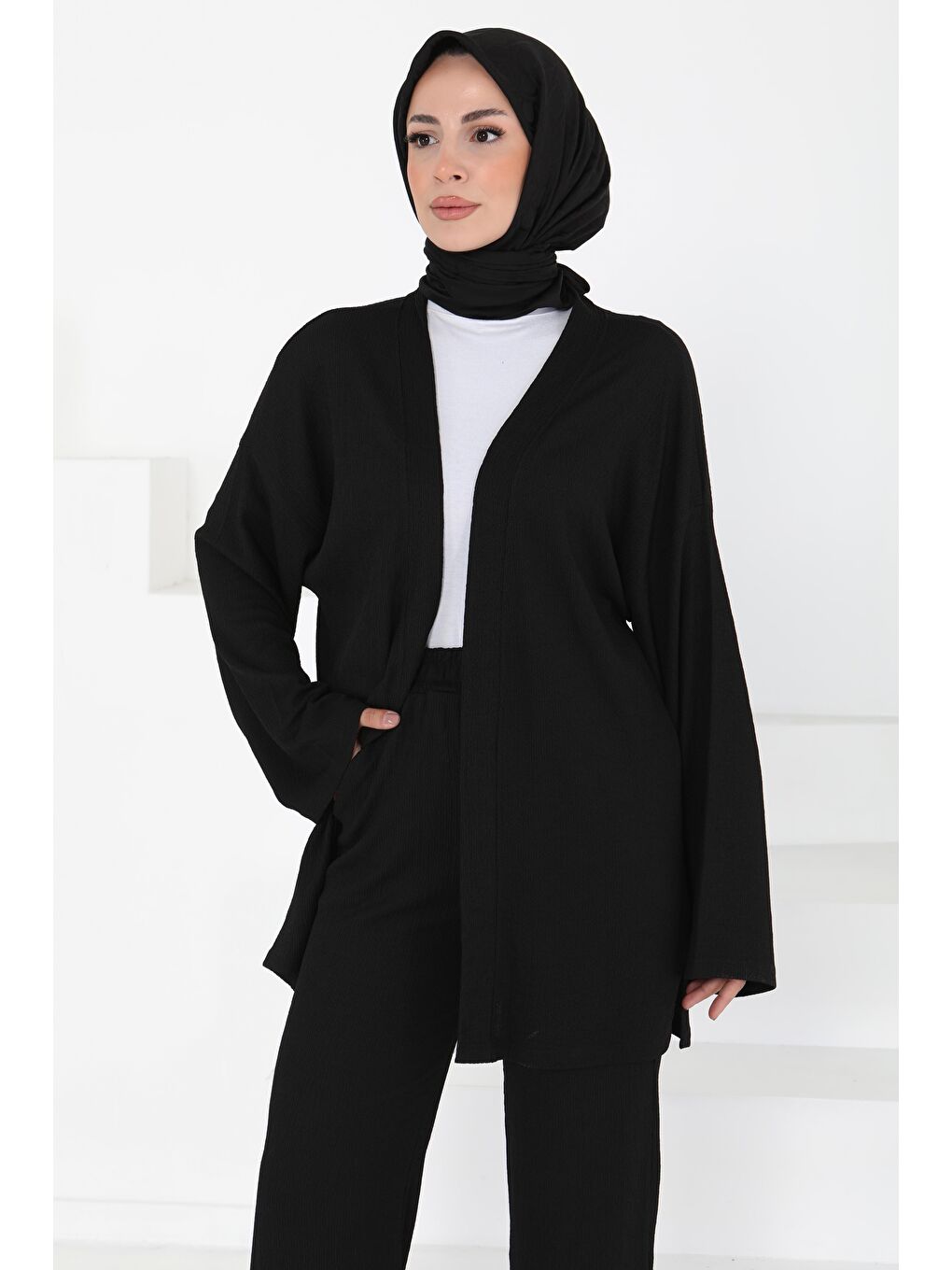 Cepli Kimono Takım Siyah - 27131