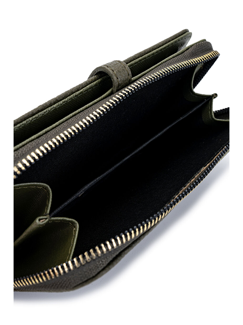 Suni Deri Kadın Cüzdan Haki MN103-3