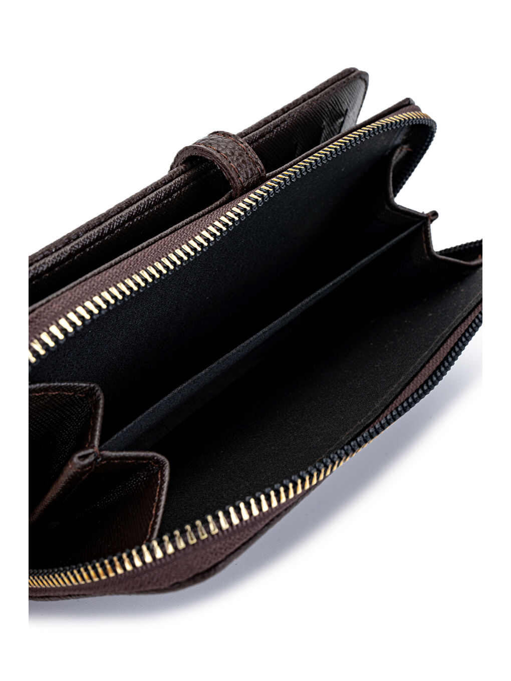 Suni Deri Kadın Cüzdan Kahverengi MN103-2