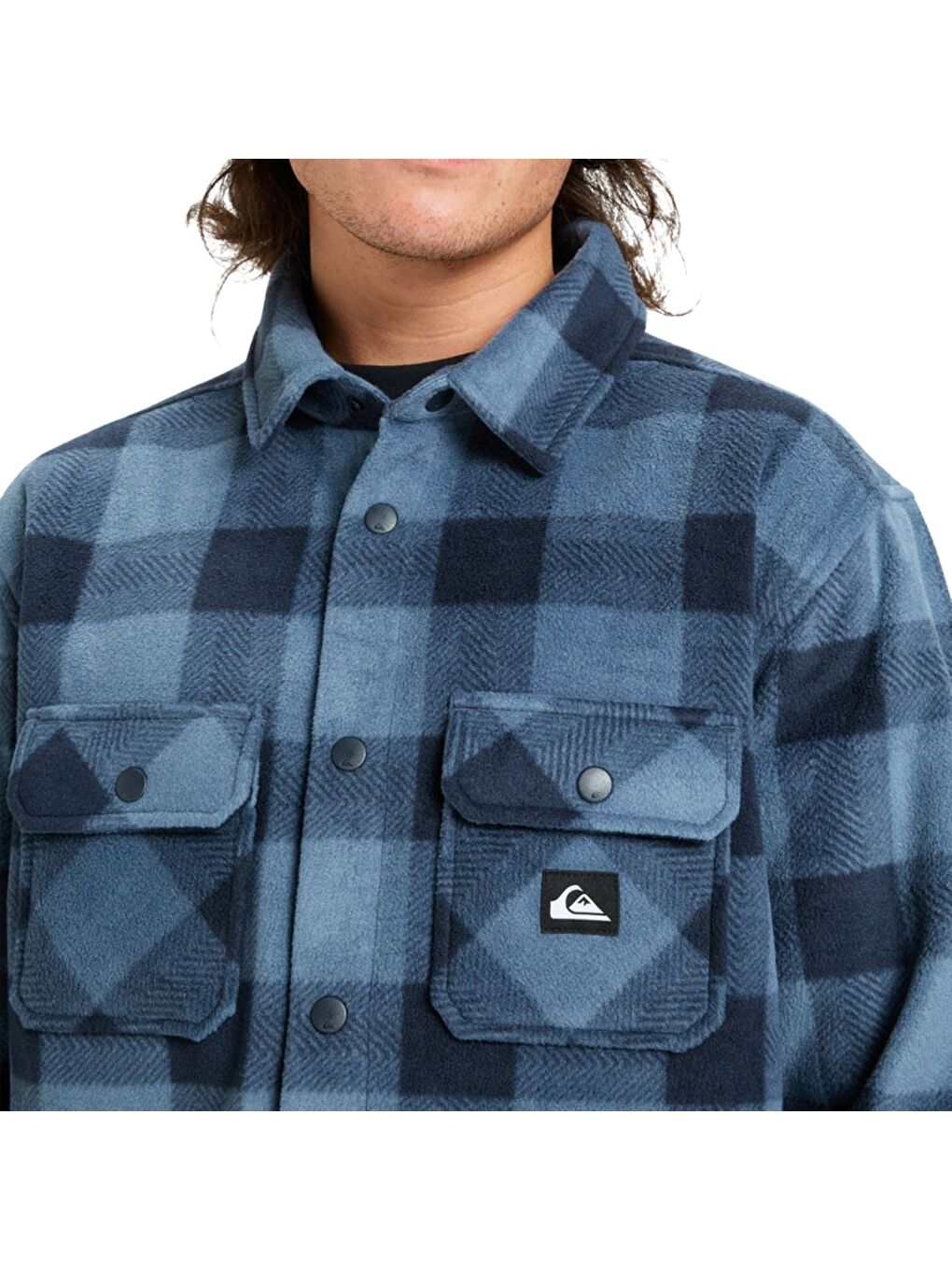 Karışık Bering Strait Check Shirt Erkek Polar Gömlek Ceket-2