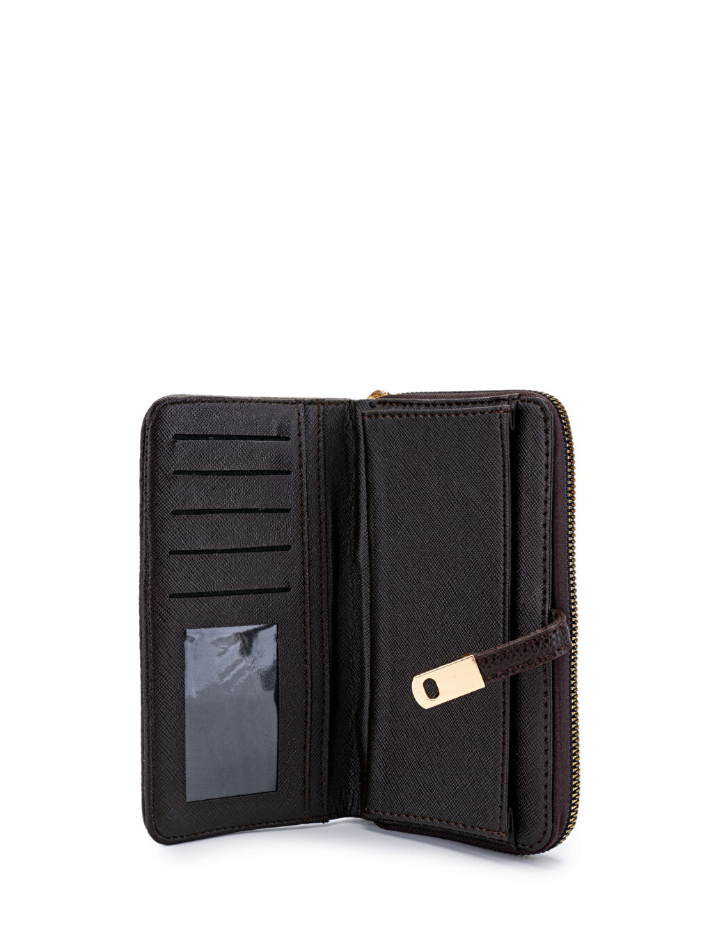 Suni Deri Kadın Cüzdan Kahverengi MN103-3