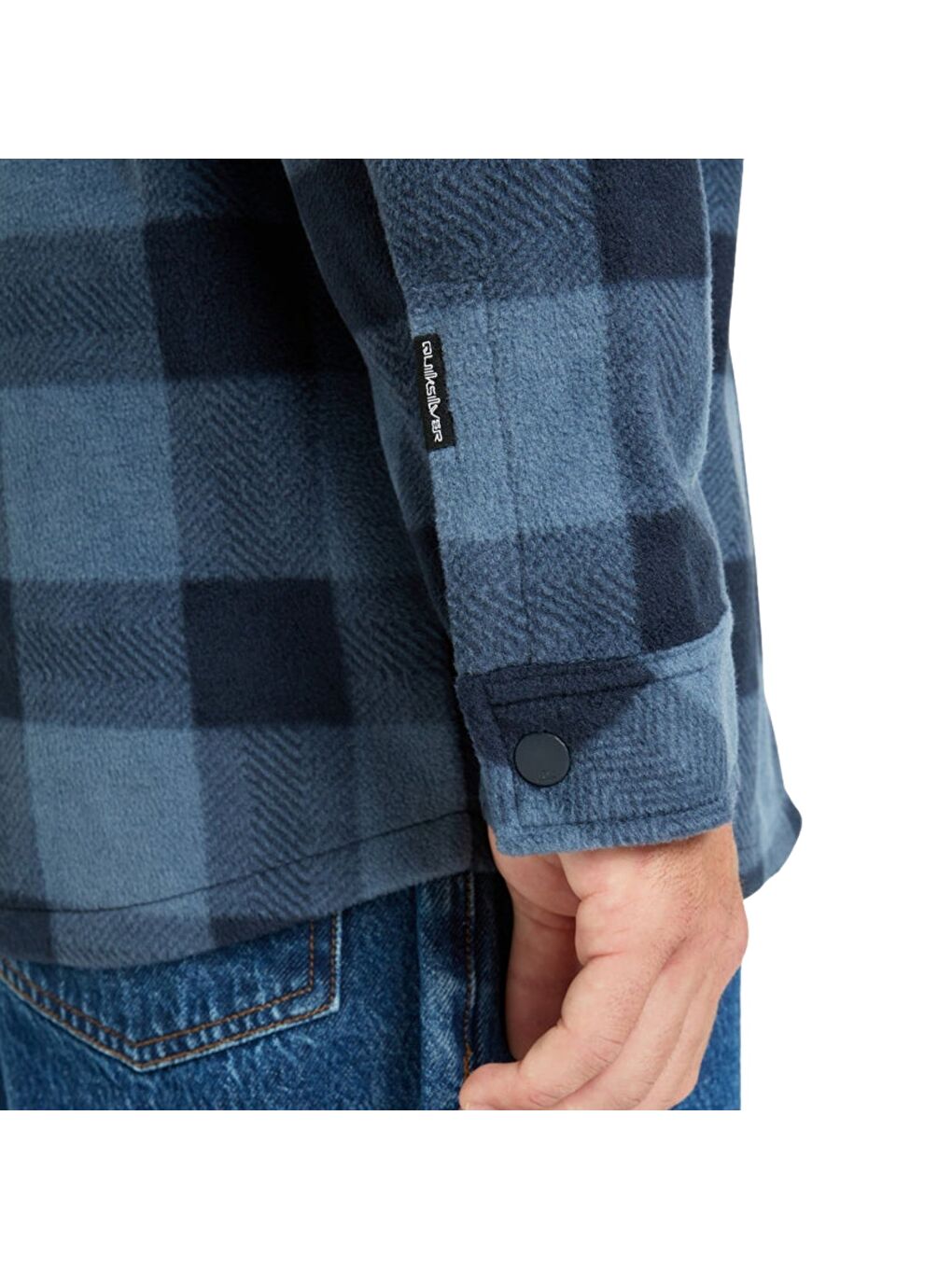 Karışık Bering Strait Check Shirt Erkek Polar Gömlek Ceket-3