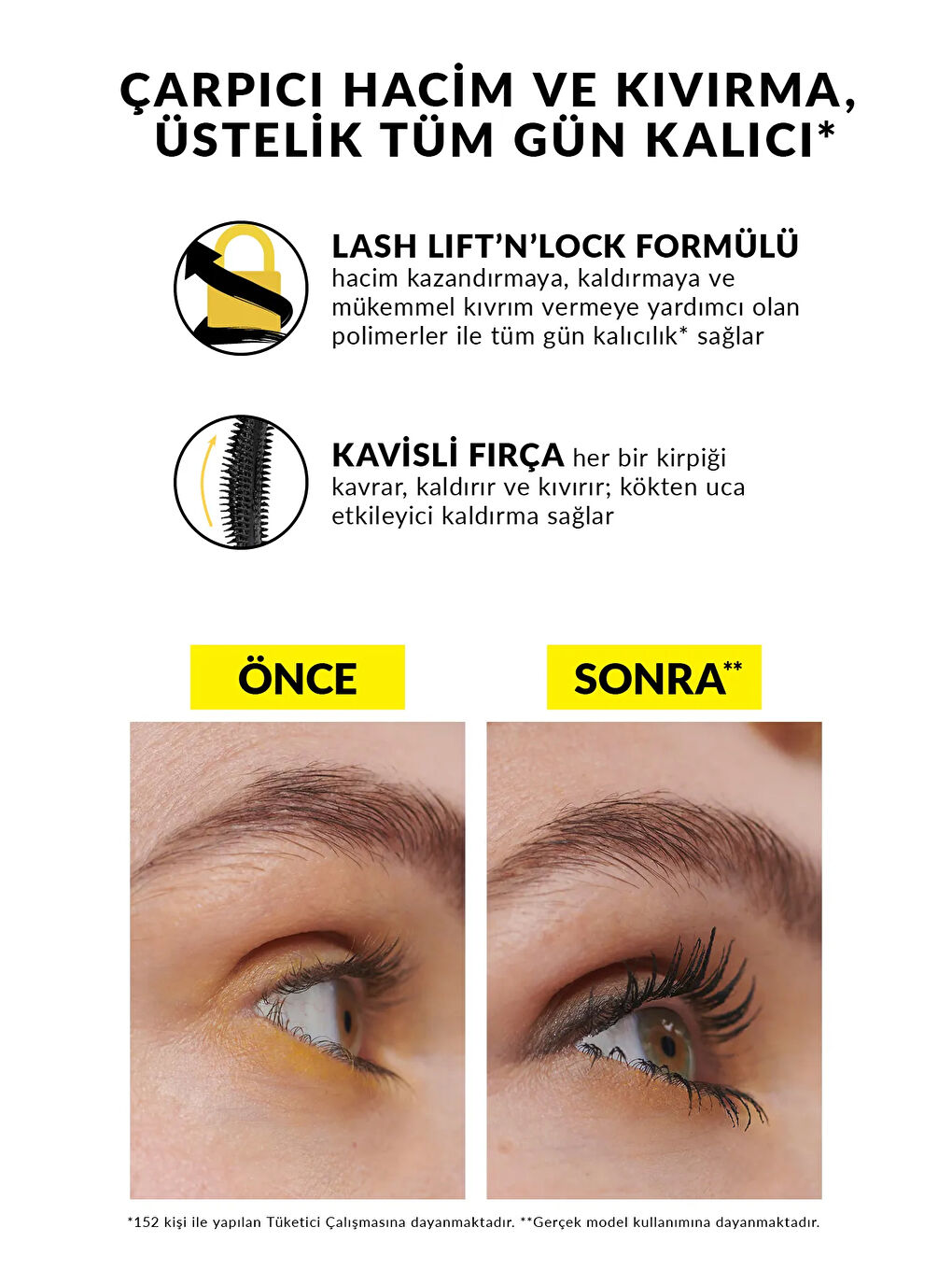 WonderCurl Maskara ve Pırıltılı Göz Kalemi Paketi-2