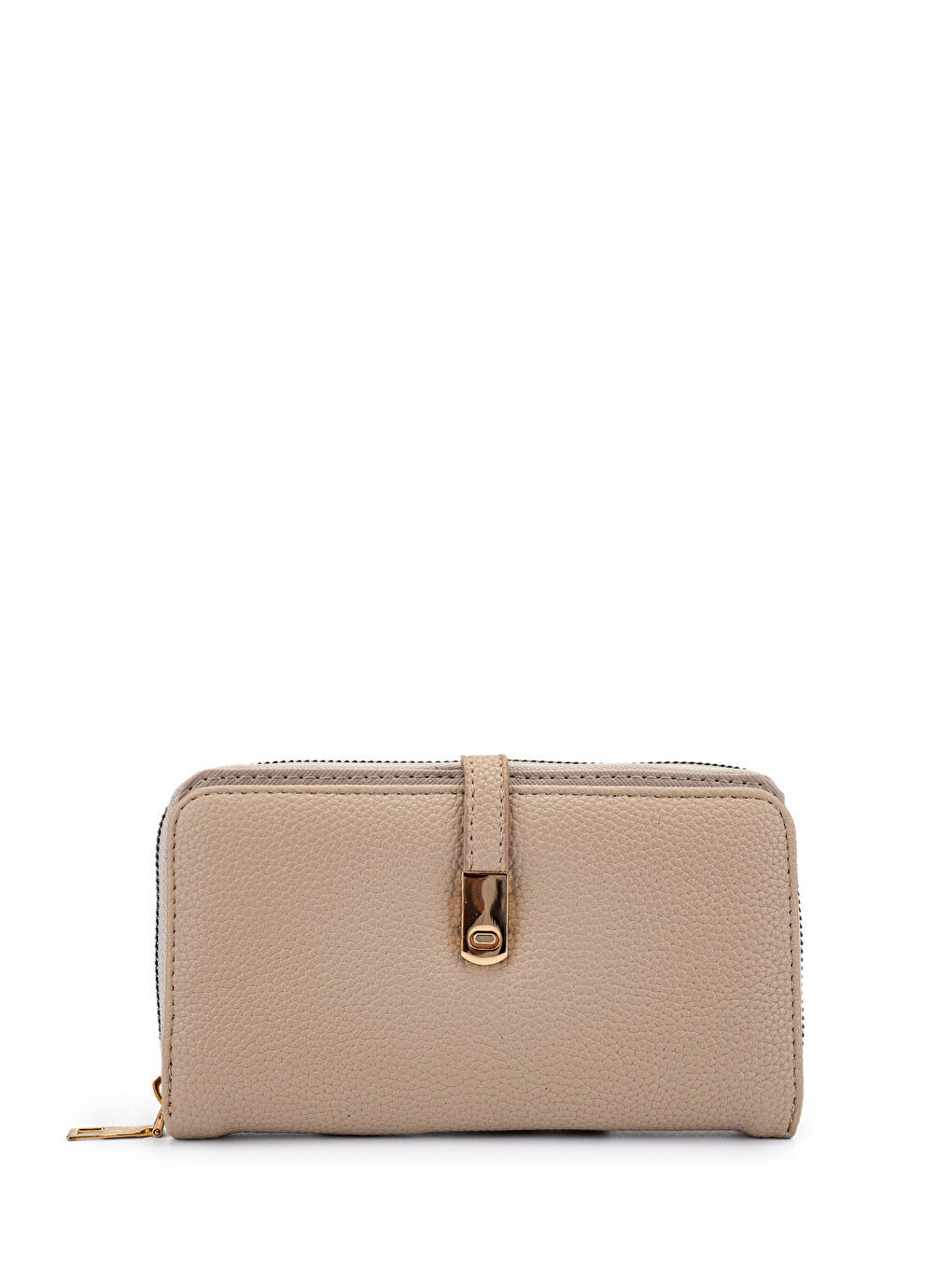 Bej Suni Deri Kadın Cüzdan Vizon MN103