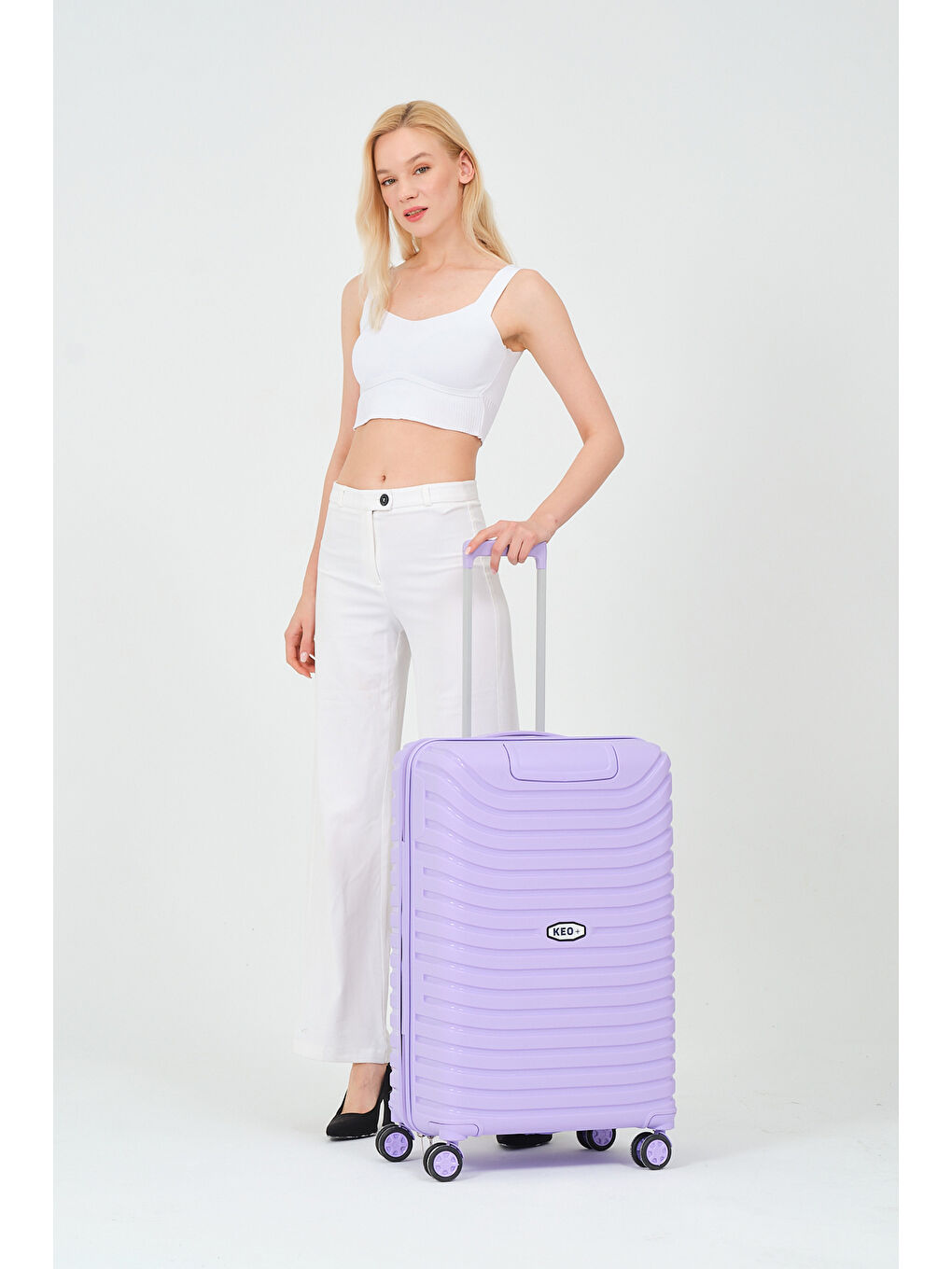 Orta Boy Lila PP Valiz-2