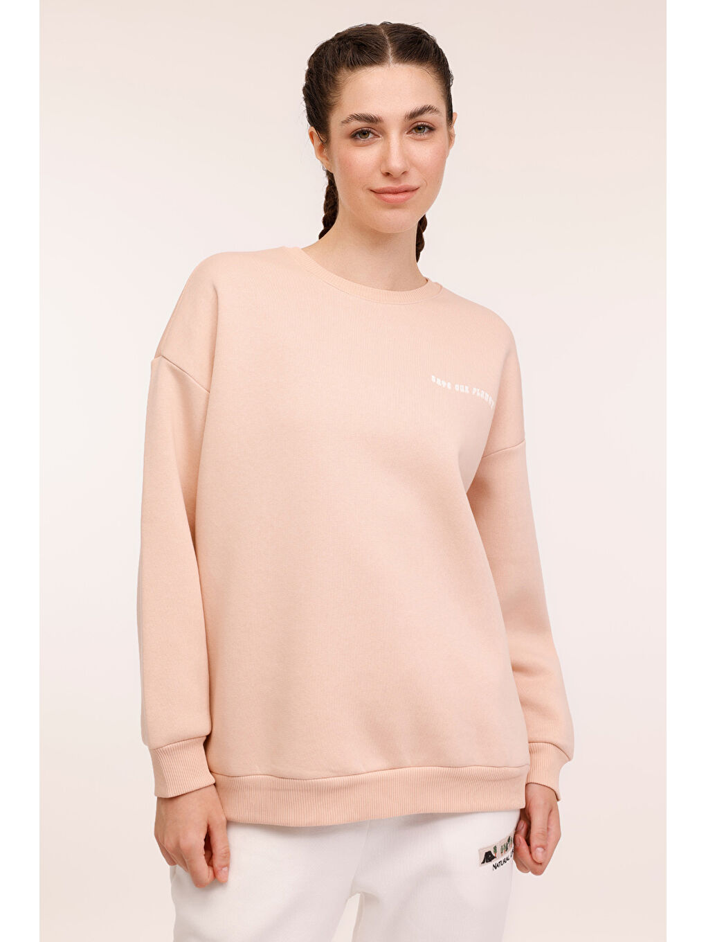 WL JOYCE 16BT112 4PR Açık Pembe Kadın Sweatshirt