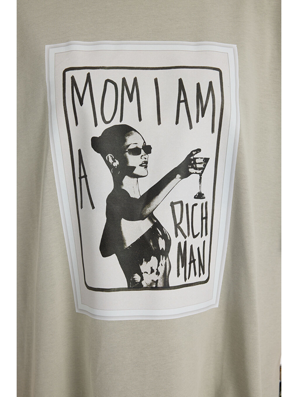 Rich Woman Oversize Gri T-Shirt-6