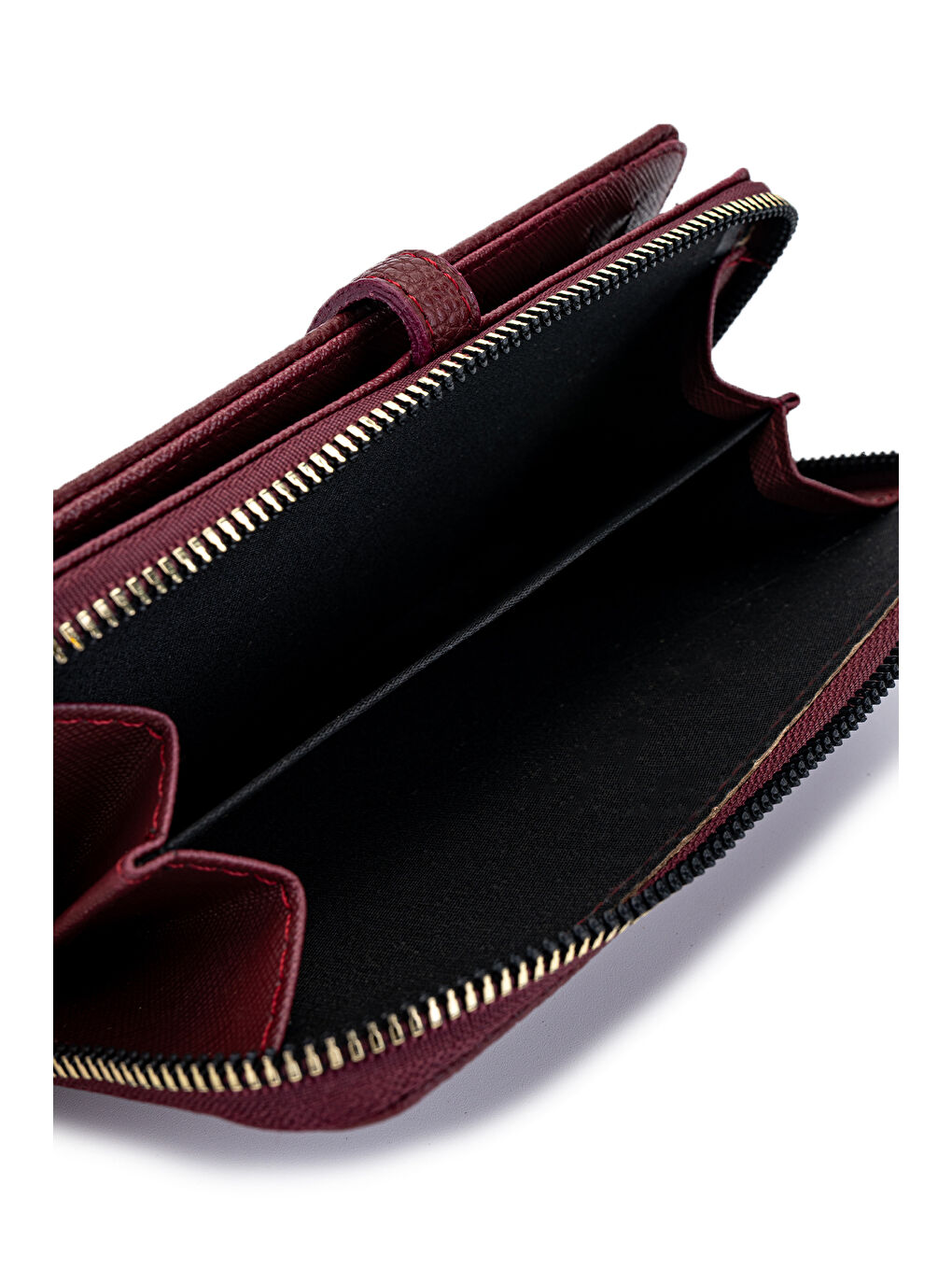 Suni Deri Kadın Cüzdan Bordo MN103-2