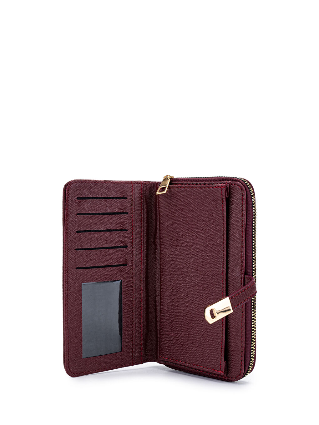 Suni Deri Kadın Cüzdan Bordo MN103-3