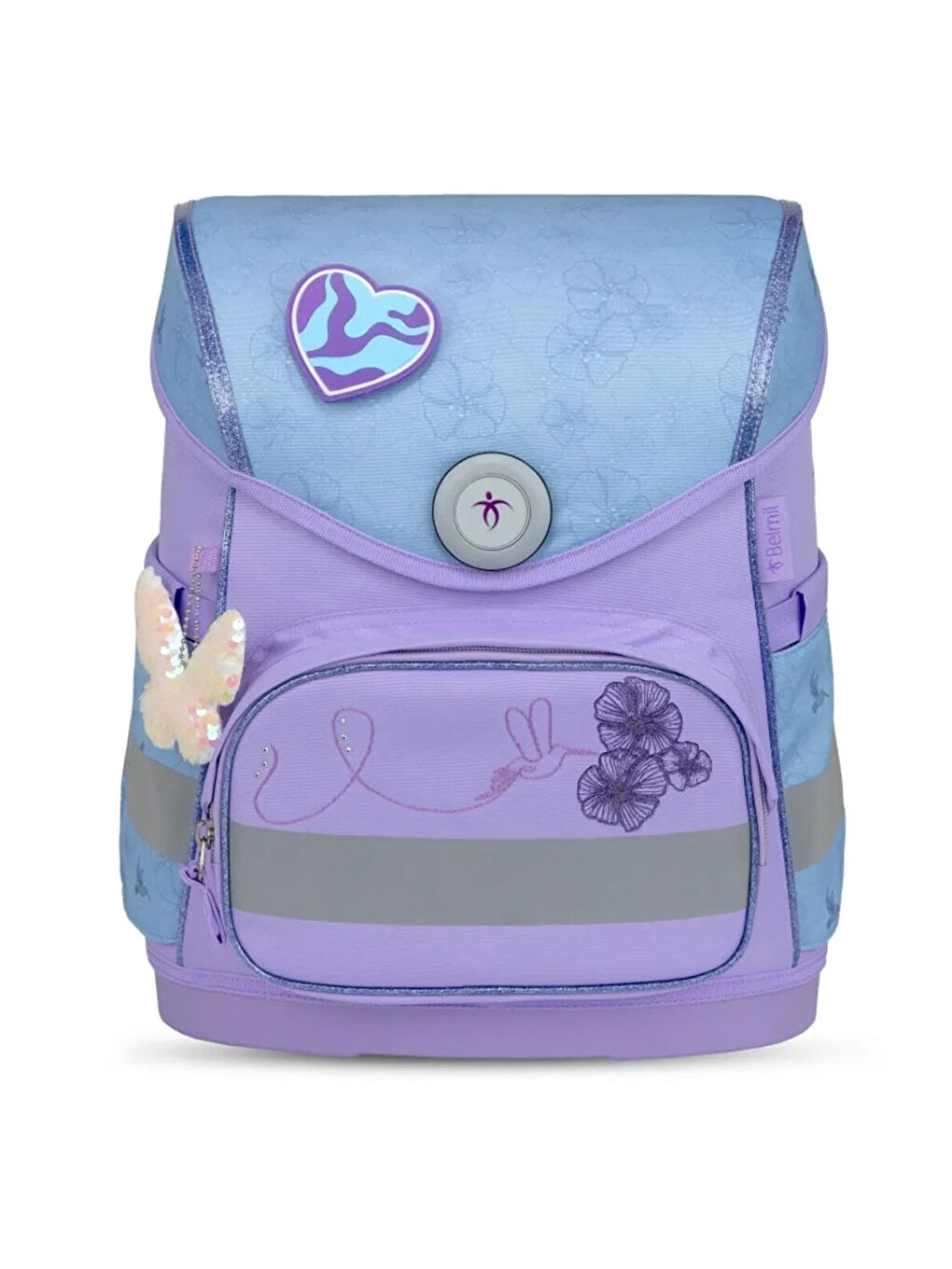 Tropical Hummingbird COMPACT mit Patches Okul Çantası 405-41/AG/B