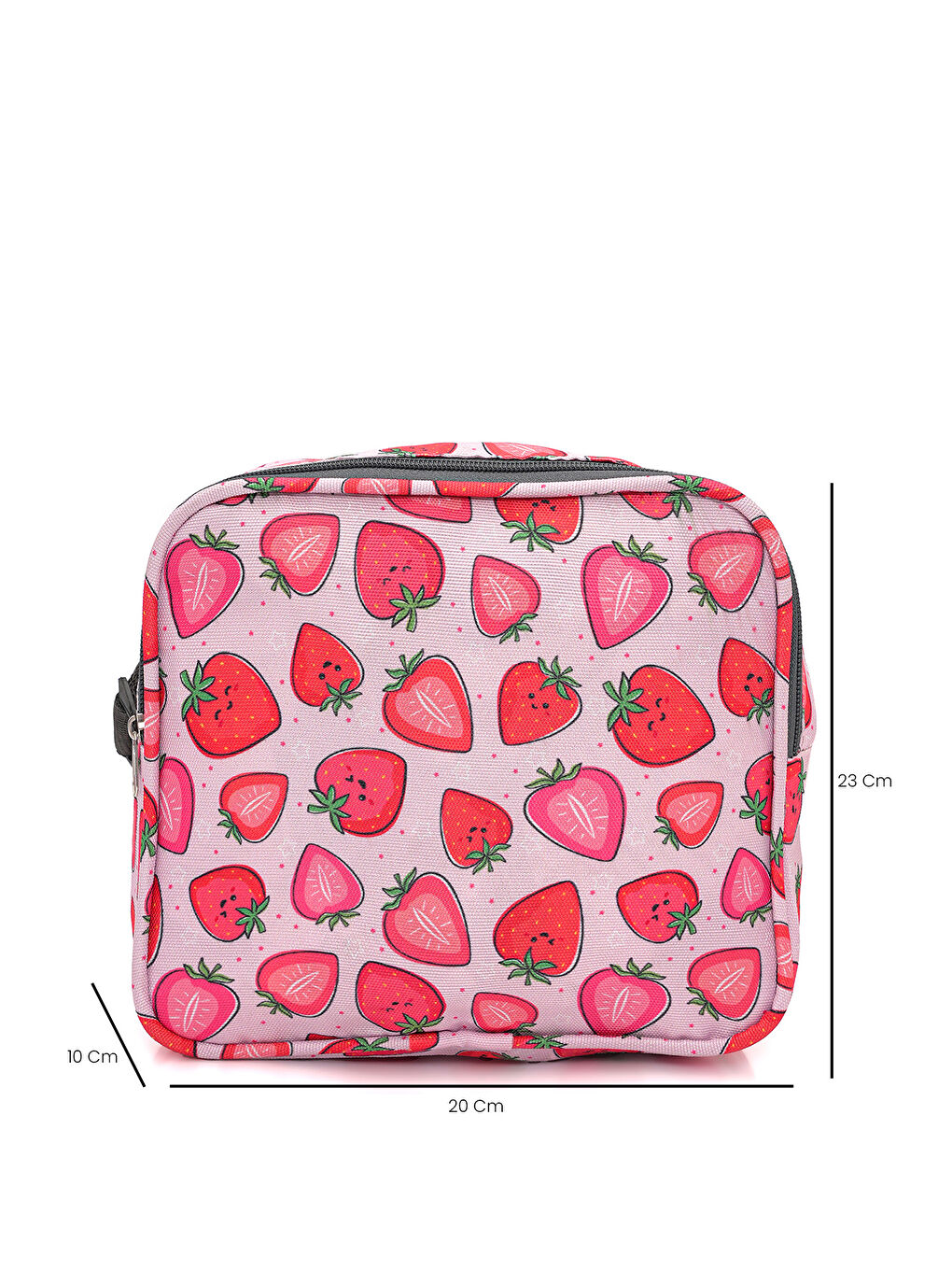 Çilek Desenli 3'lü İlkokul Çanta Seti-5