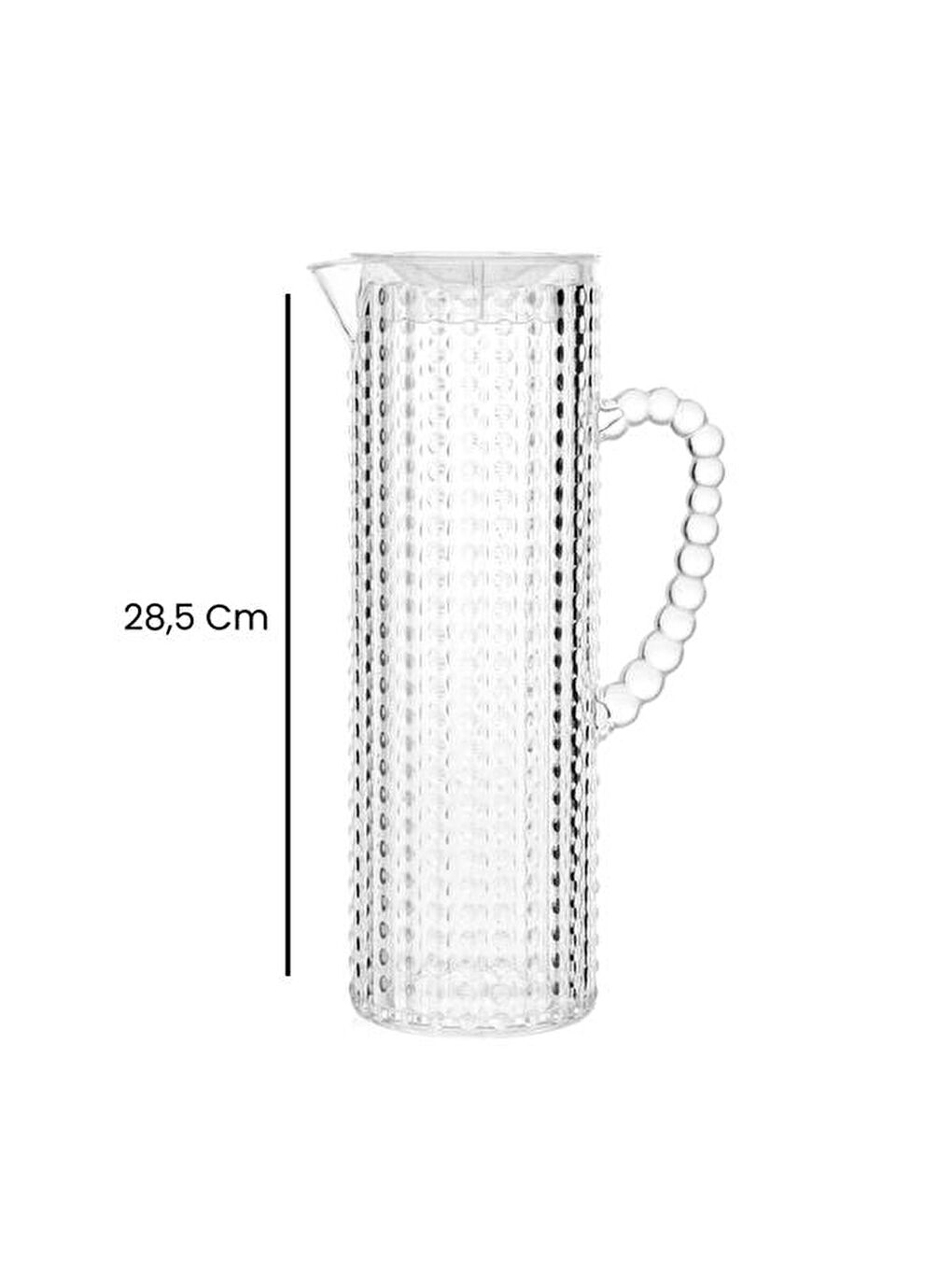 Renksiz Boncuk Sürahi - 1500 ml-5