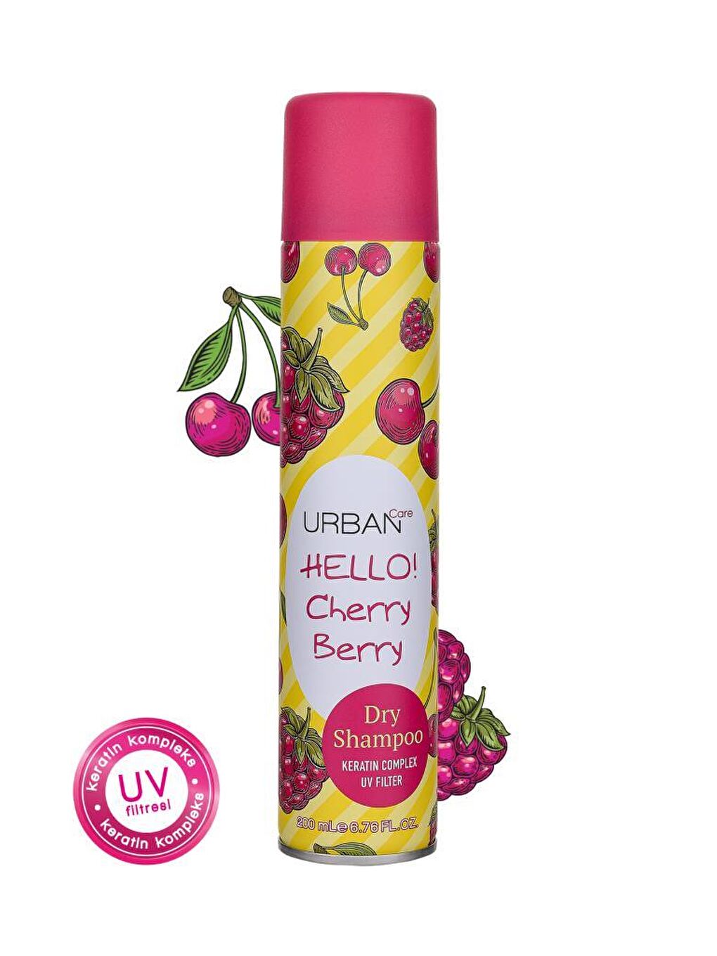 Urban Care Hello Cherry Berry Hacimlendirici Kuru Şampuan - Vegan - Uv Korumalı - 200 ml - 2