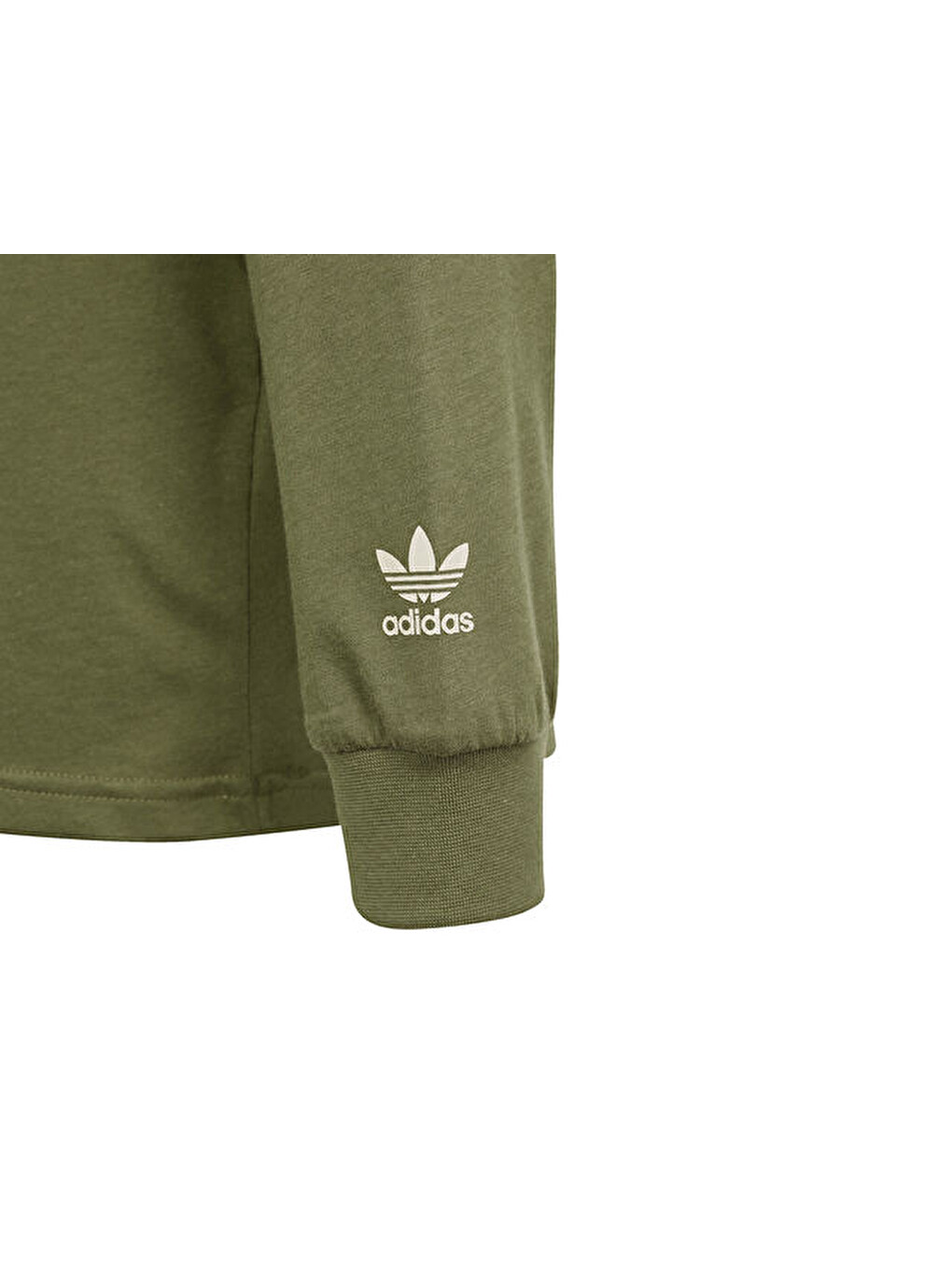 Yeşil Longsleeve Çocuk Günlük Tişört Ir9772 Haki-3