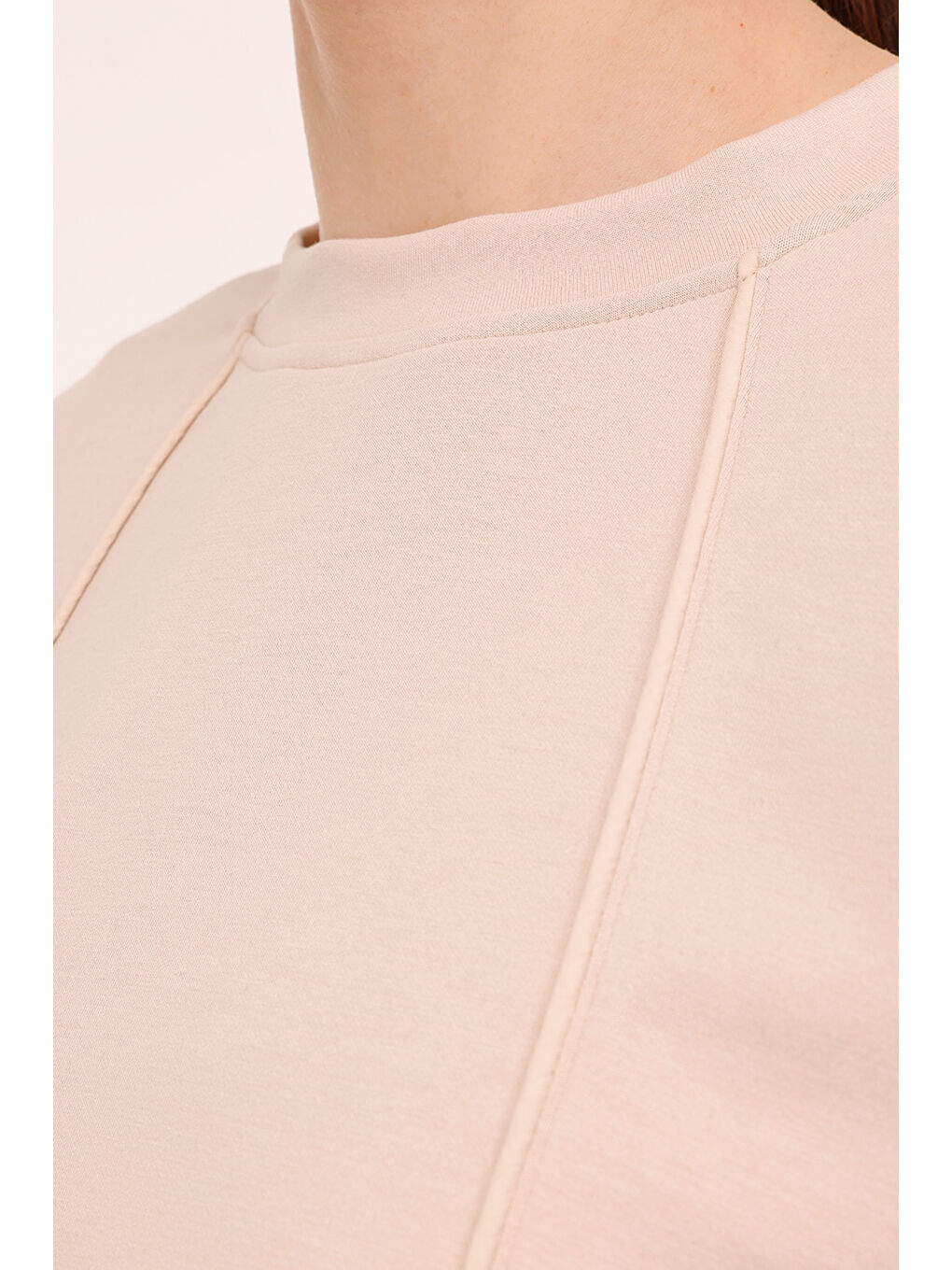 W-BETHANY C NECK SWT 4PR Bej Kadın Sweatshirt-3