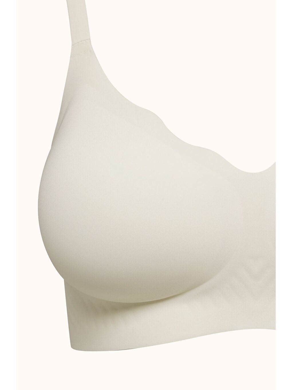Balensiz Dikişsiz Lazer Kesim Pedli Sütyen Cc418 Ekru-1