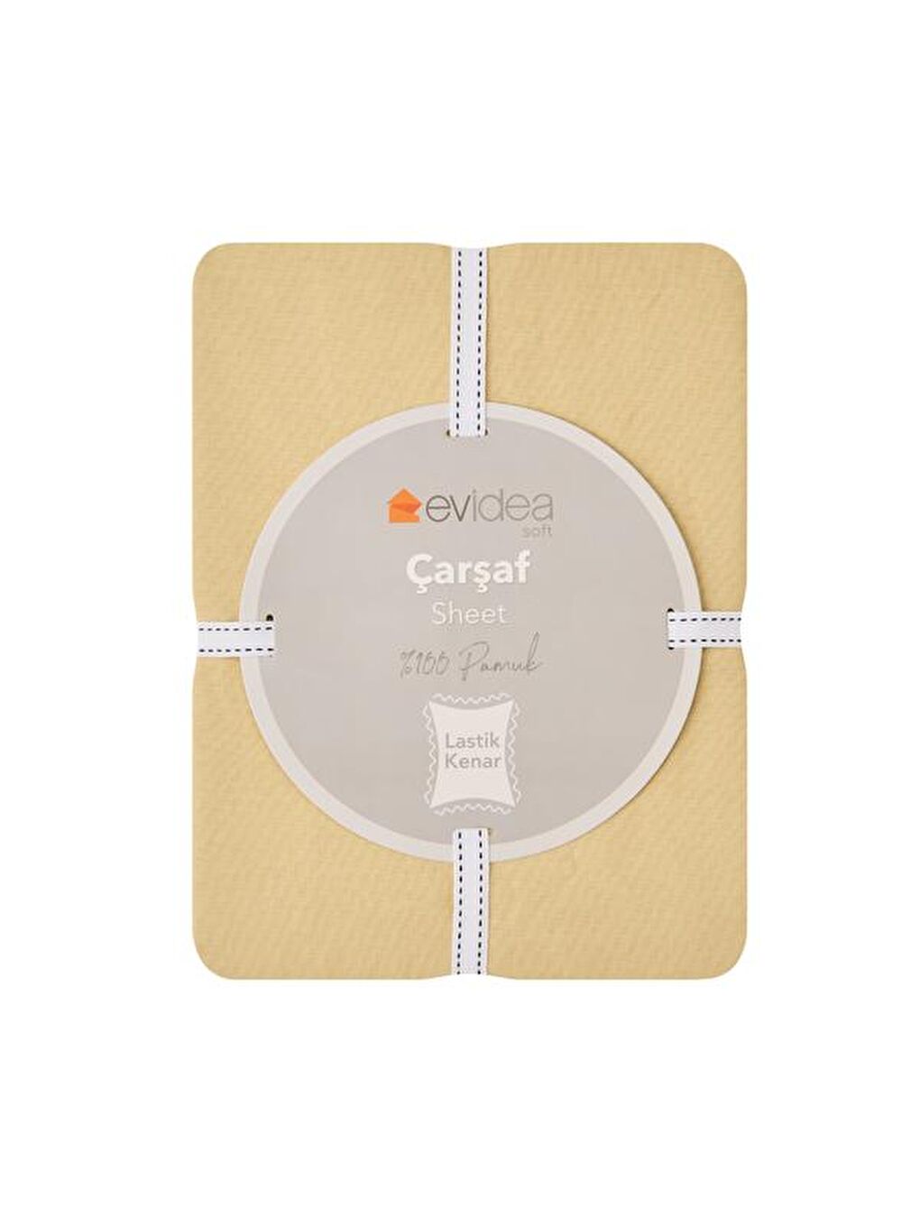 Soft King Size Lastikli Çarşaf - Açık Bej - 180x200 cm-2