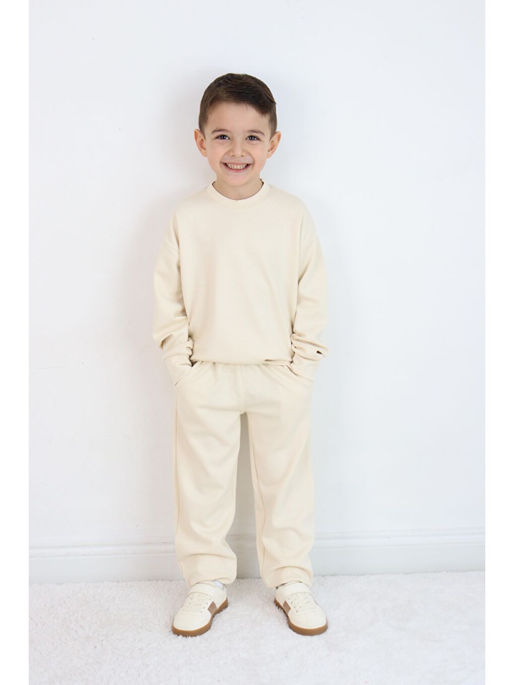 Ekru Basic Plus ikili Takım