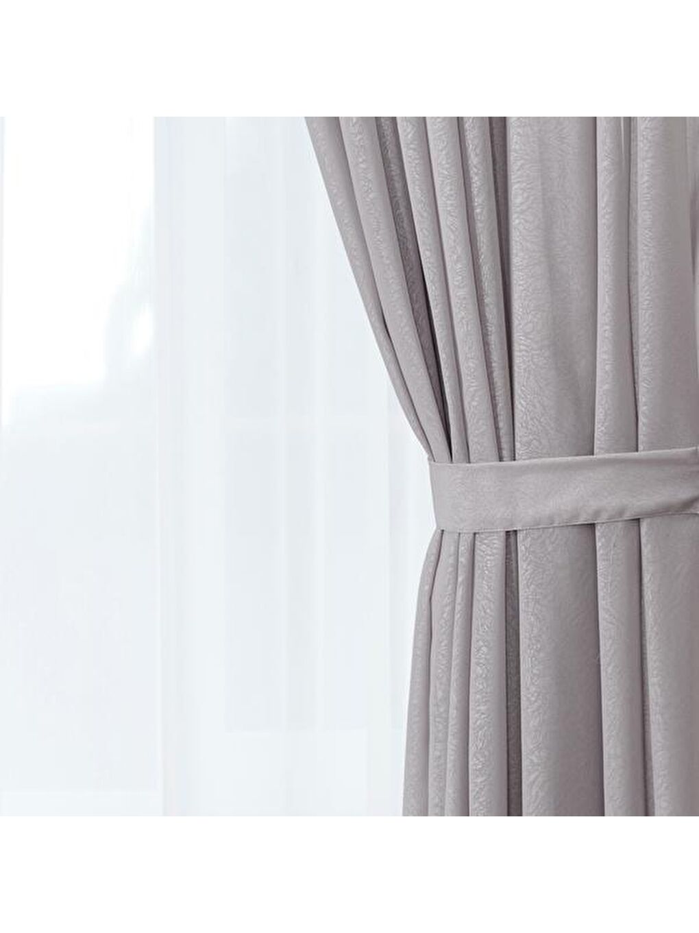 Evidea Soft Vista Fon Perde - Gri - 300x270 cm