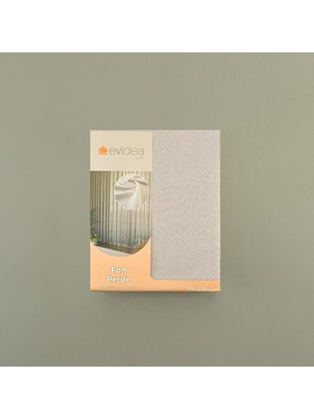Evidea Soft Vista Fon Perde - Gri - 300x270 cm - 1