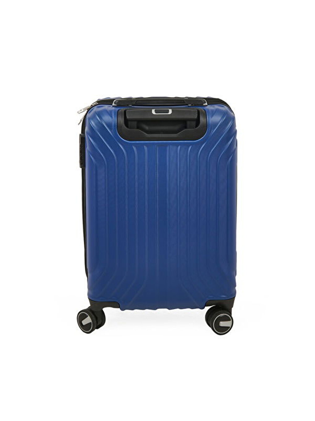 Lacivert Vertical Line Kabin Boy ABS Valiz - Gece Mavisi - 57x37x23 cm-1