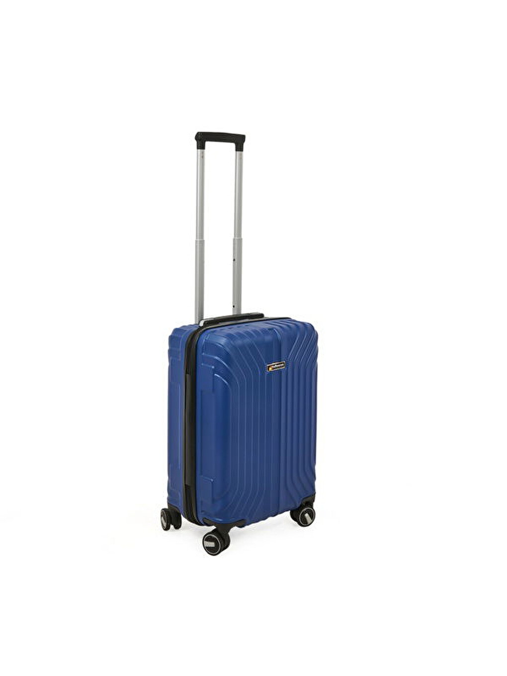 Lacivert Vertical Line Kabin Boy ABS Valiz - Gece Mavisi - 57x37x23 cm-5