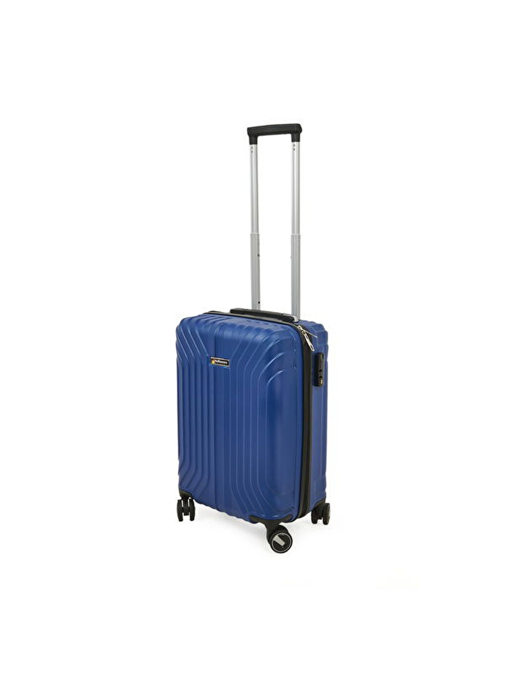 Lacivert Vertical Line Kabin Boy ABS Valiz - Gece Mavisi - 57x37x23 cm-6