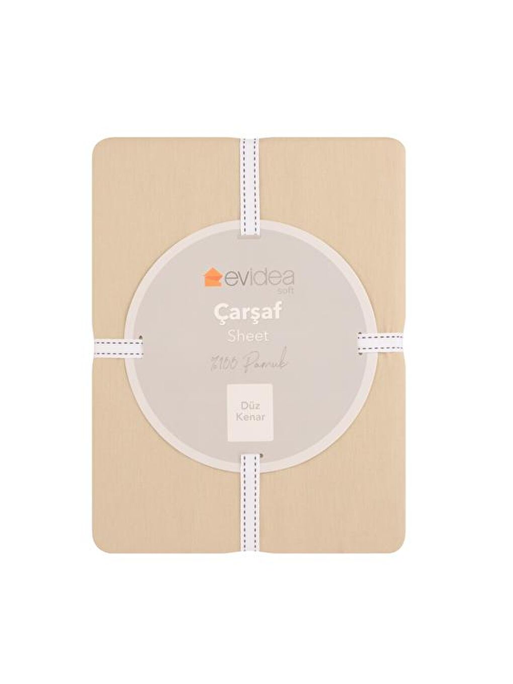 Soft King Size Çift Kişilik Çarşaf - Bej - 260x280 cm-1