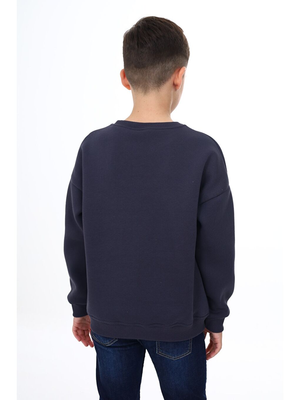 Antrasit Erkek Çocuk Baskılı Sweatshirt-2